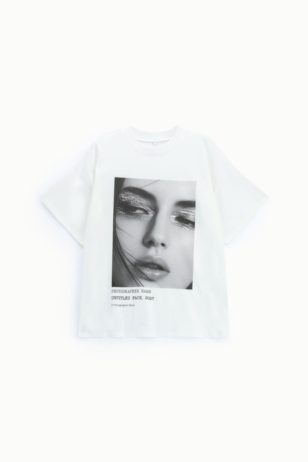 T-shirt imprimé portrait photo blanc – Imperial