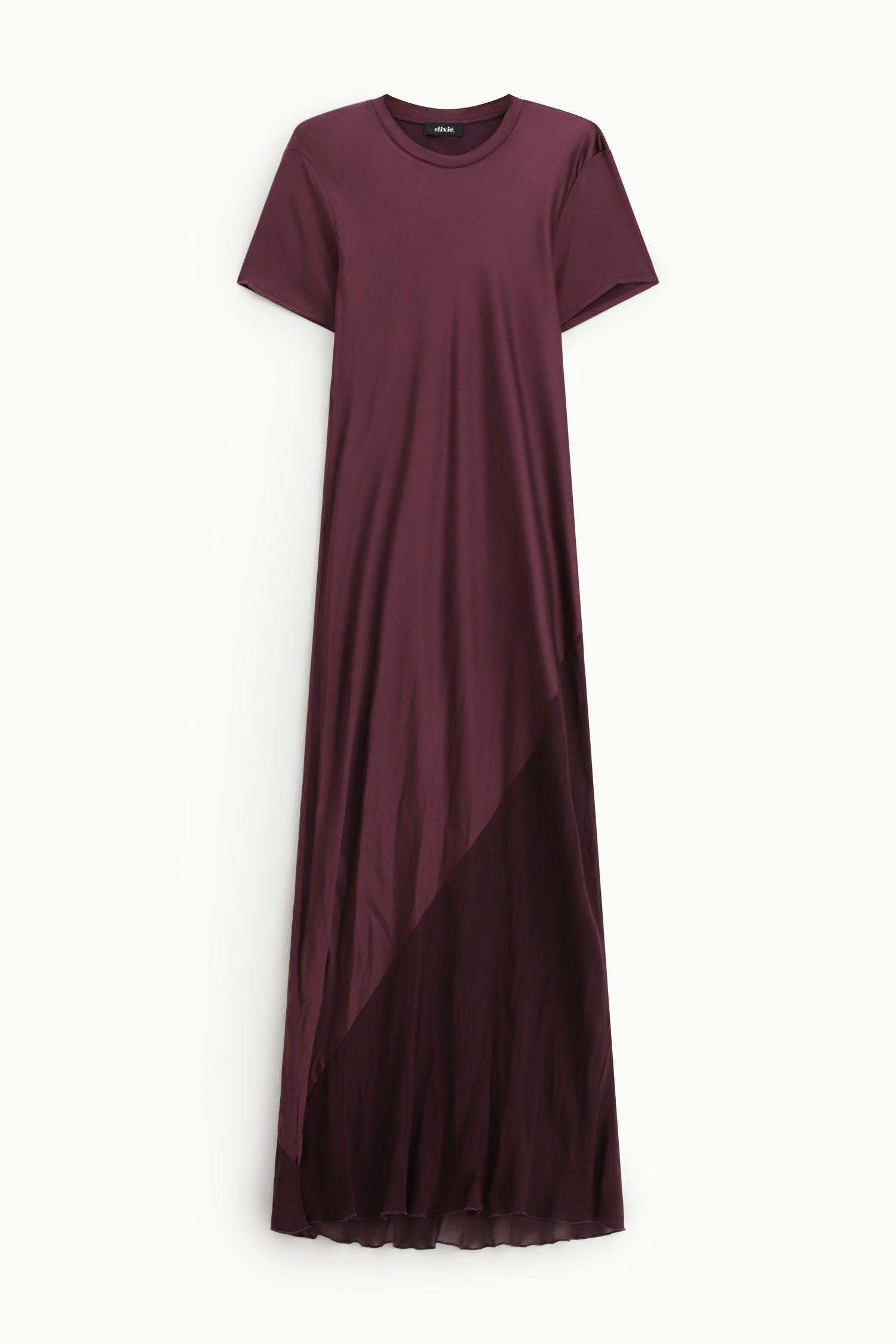 Robe aubergine en viscose Dixie Femme vue de face