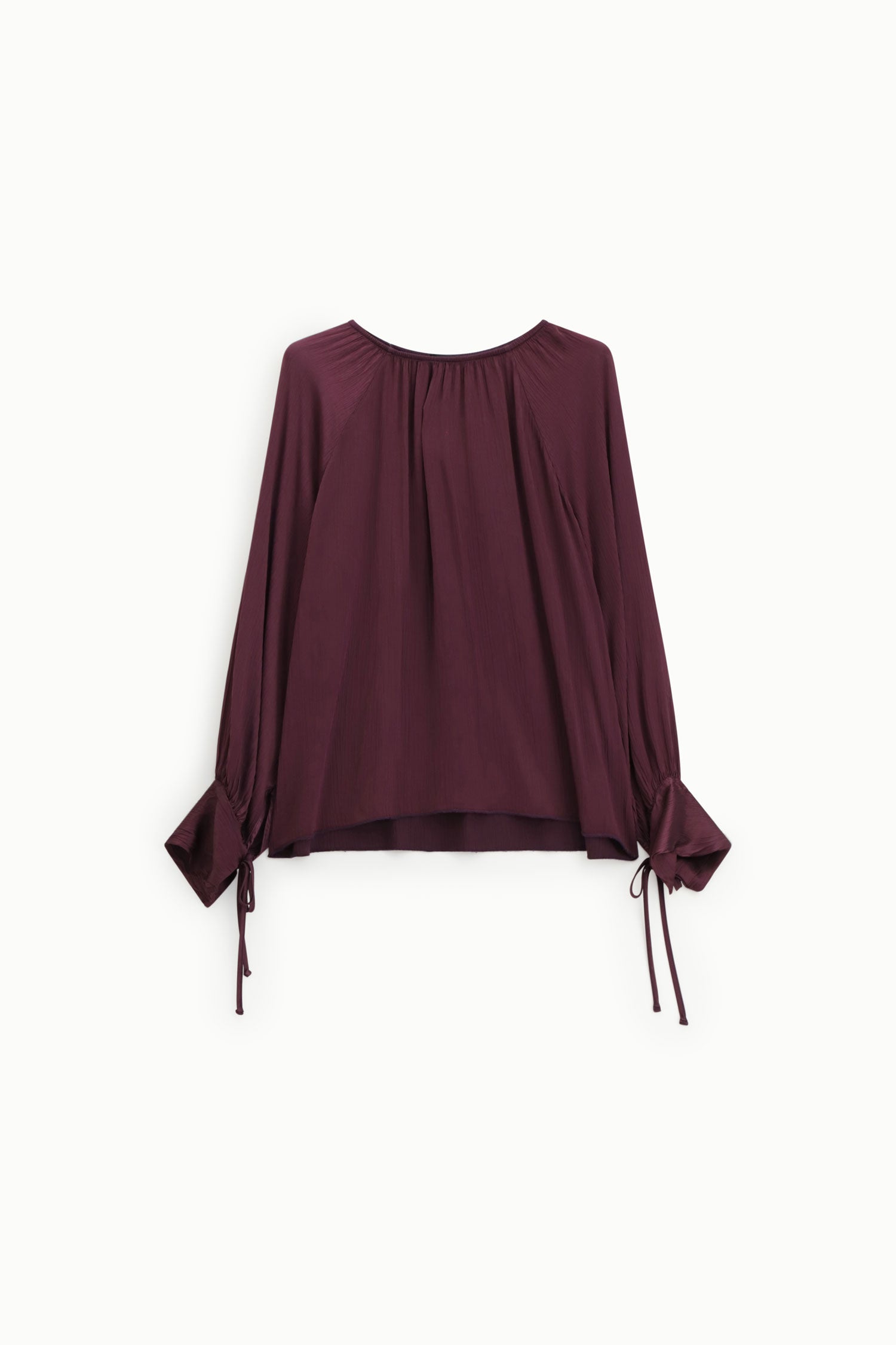 Chemise aubergine en viscose Dixie Femme vue de face