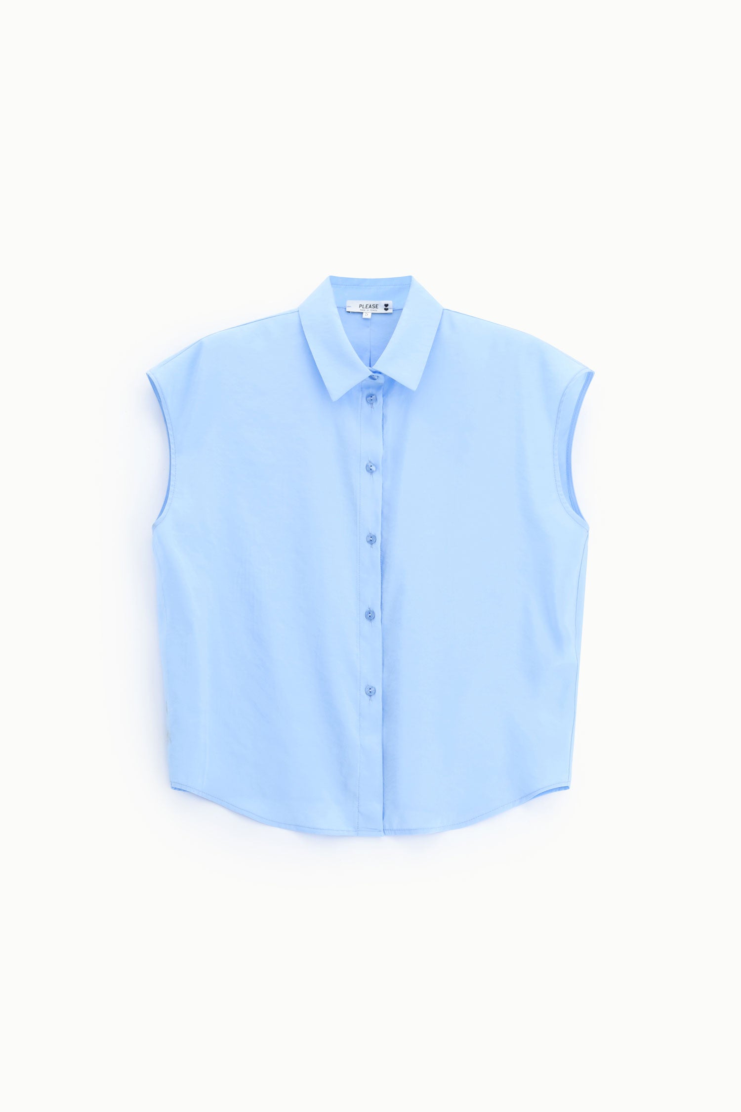 Chemise sans manches bleu azur Please Femme vue produit