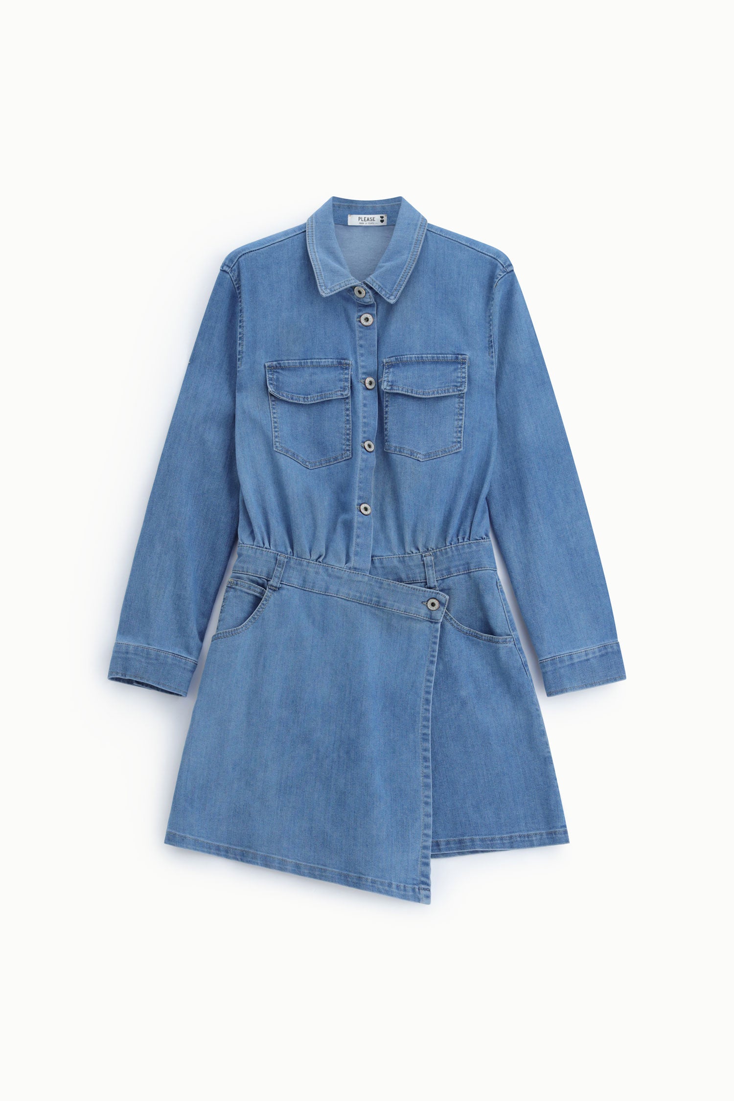 Robe en denim bleu Please Femme vue produit