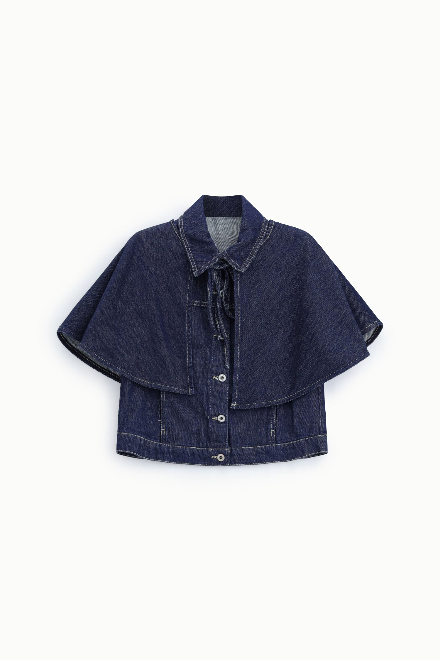 Gilet en denim bleu Please Femme vue produit