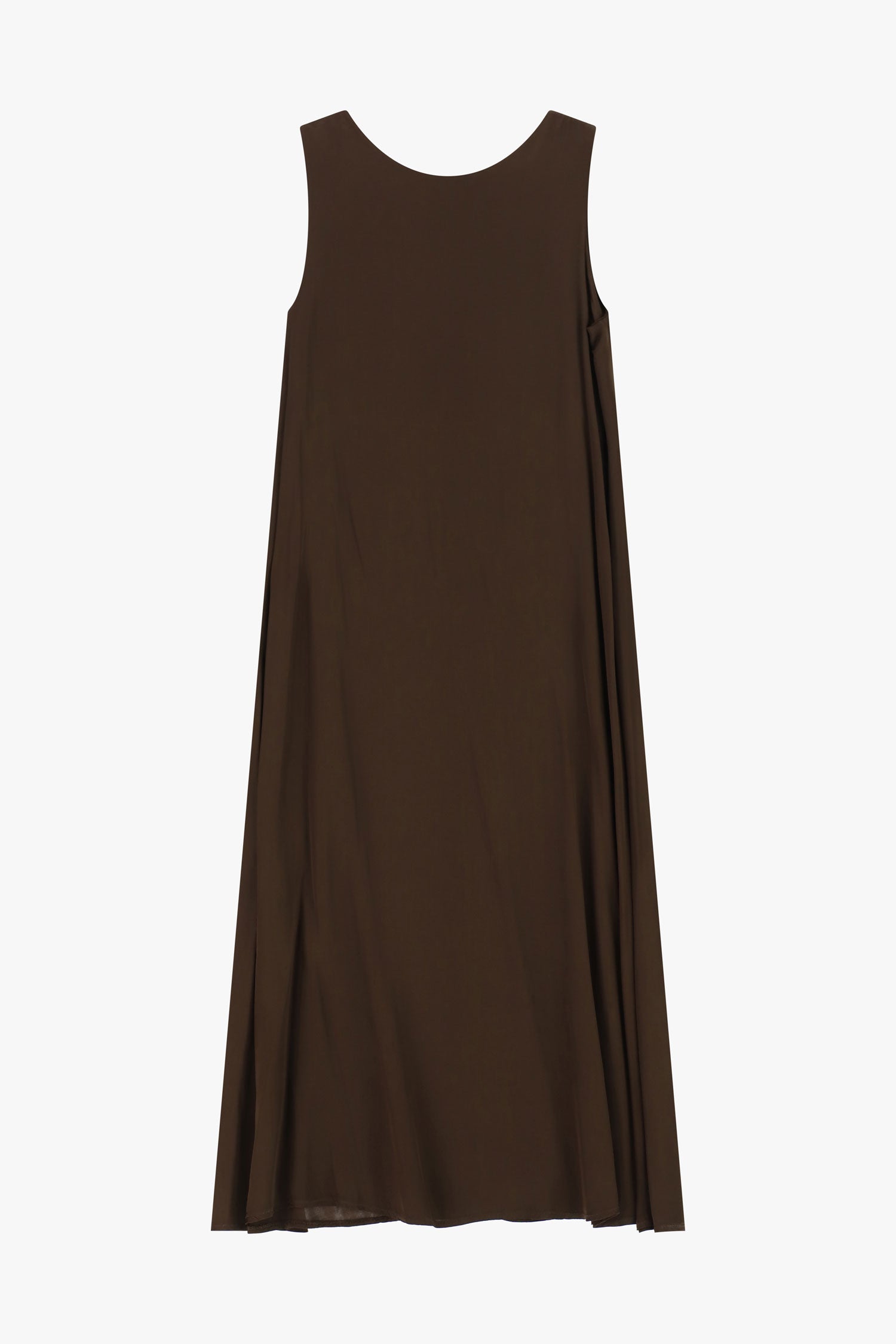 Robe en viscose moka Dixie Femme vue de face