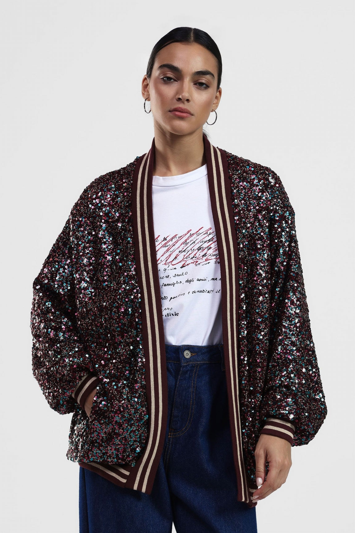 Dixie Blouson Bordeaux Vafpyafa