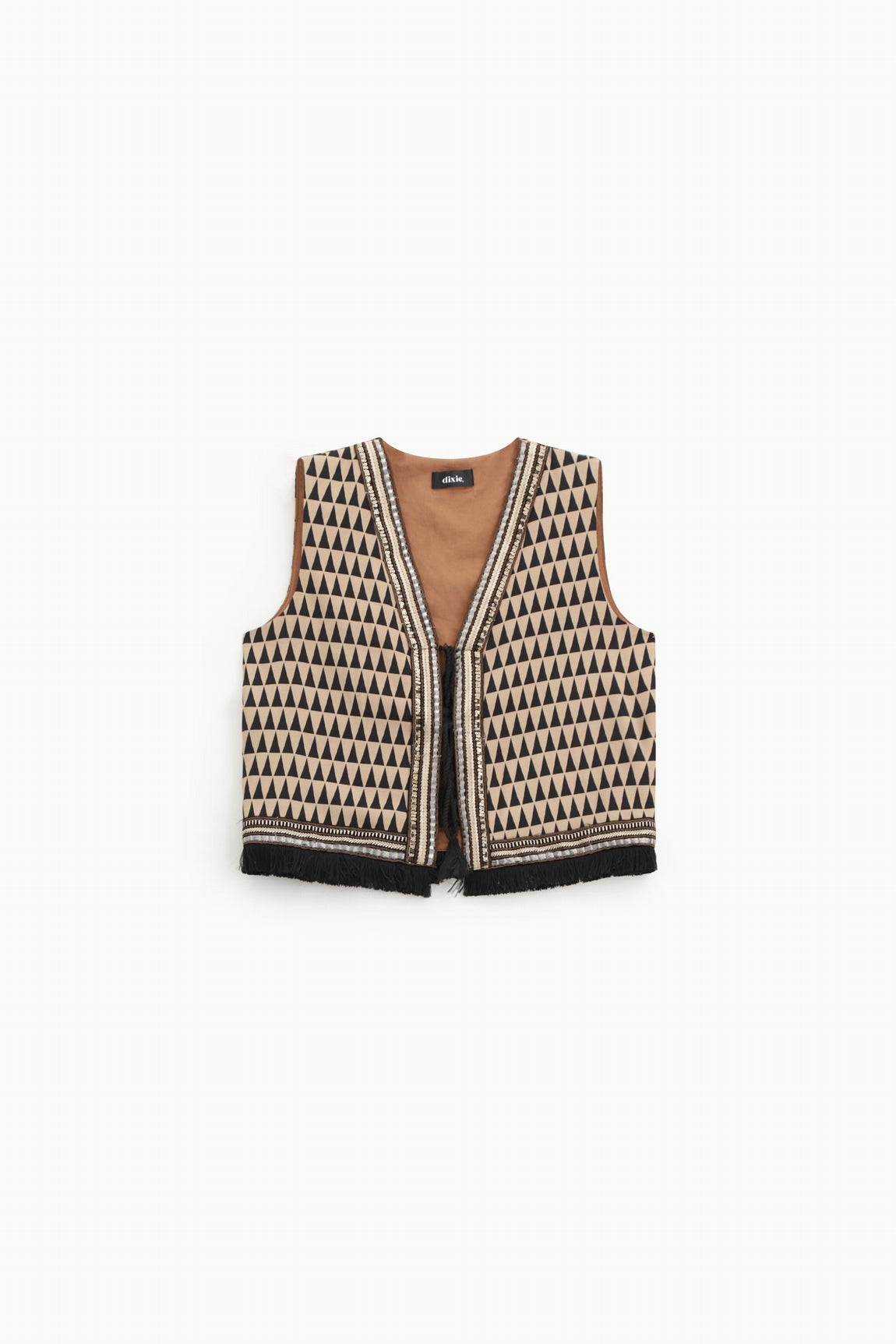 Dixie Gilet Beige/Nero Lagm1dsa