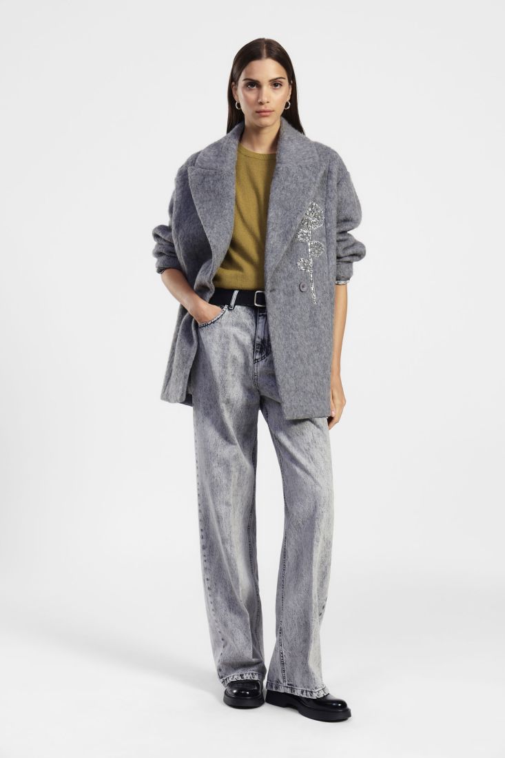 Dixie Manteau Grigio Kbehybsua