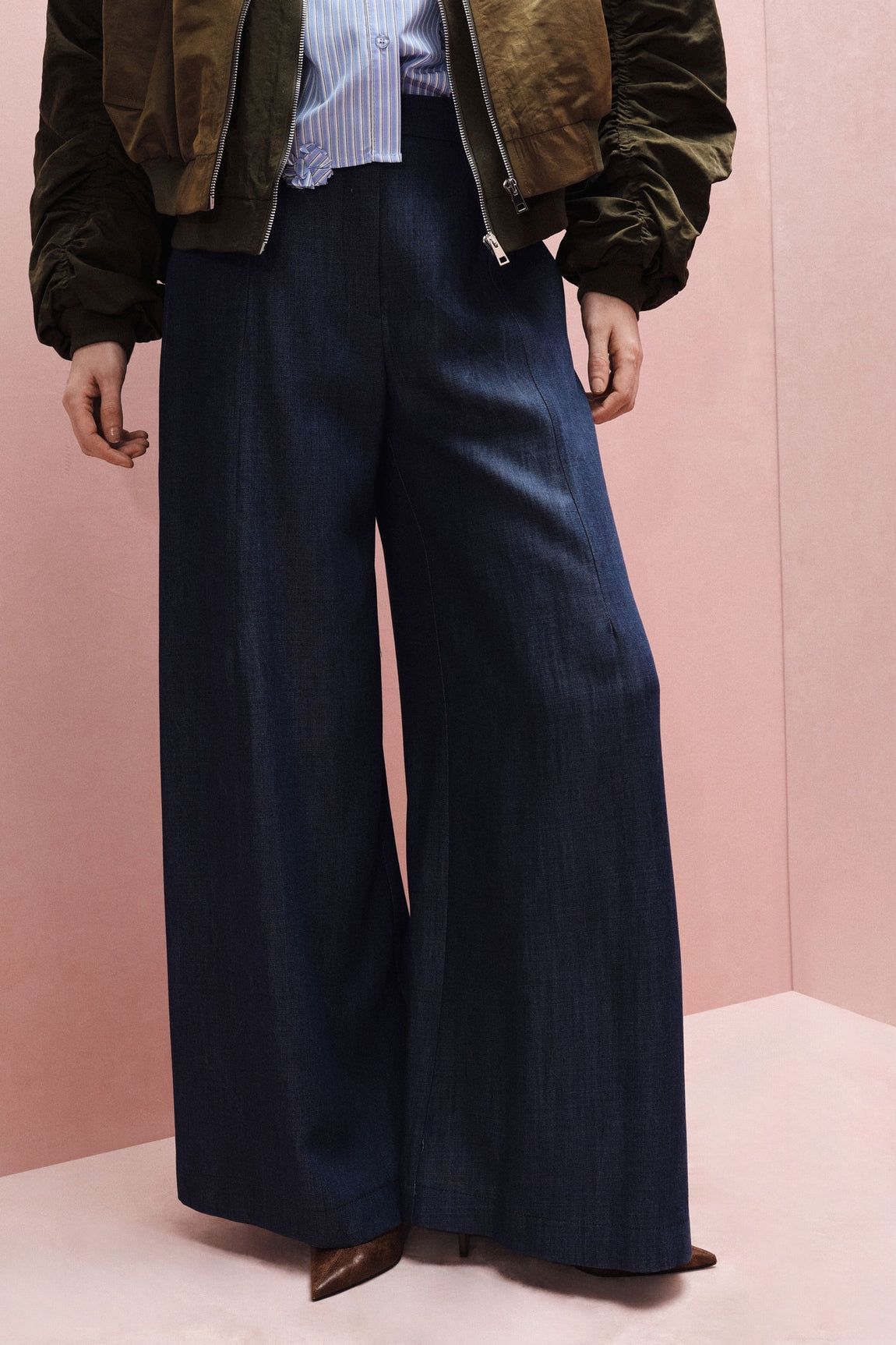 Imperial Pantalon Blu Denim P9a0laz