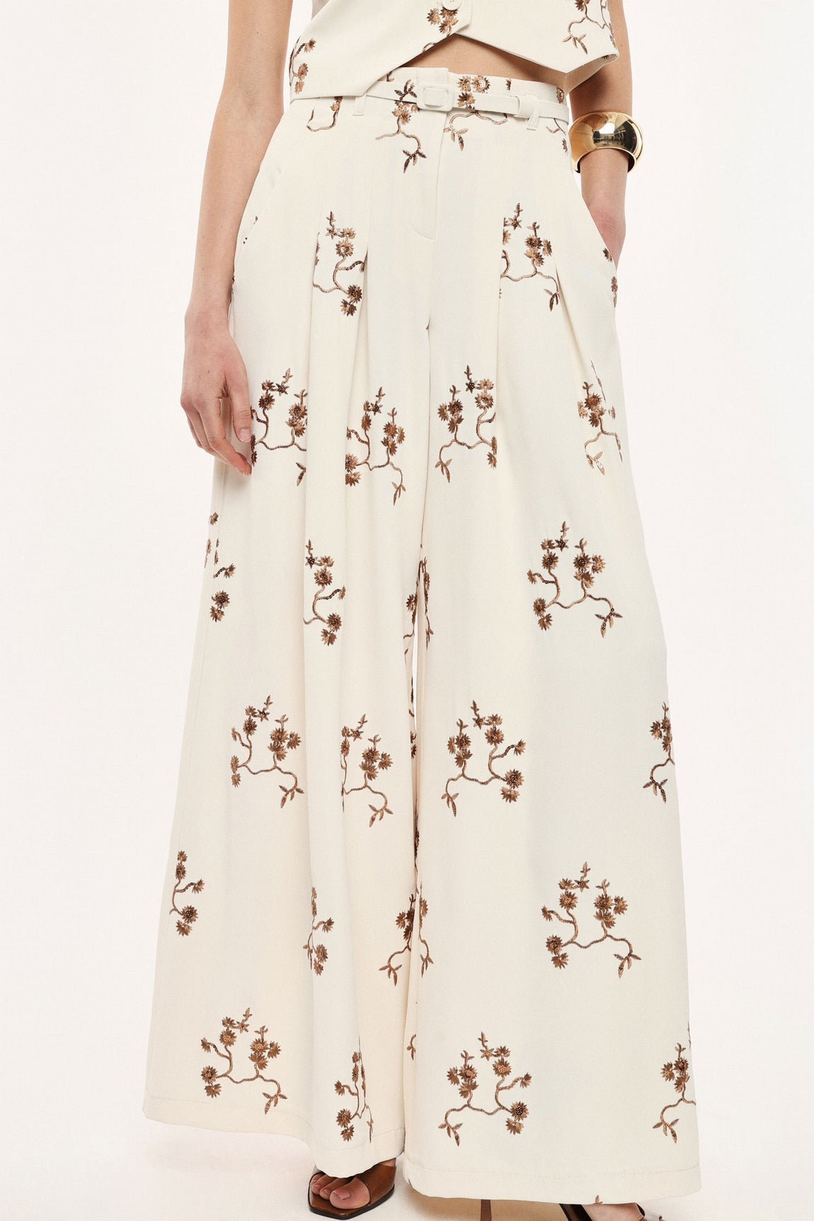 Imperial Pantalon Panna/Marrone P3zqlgo