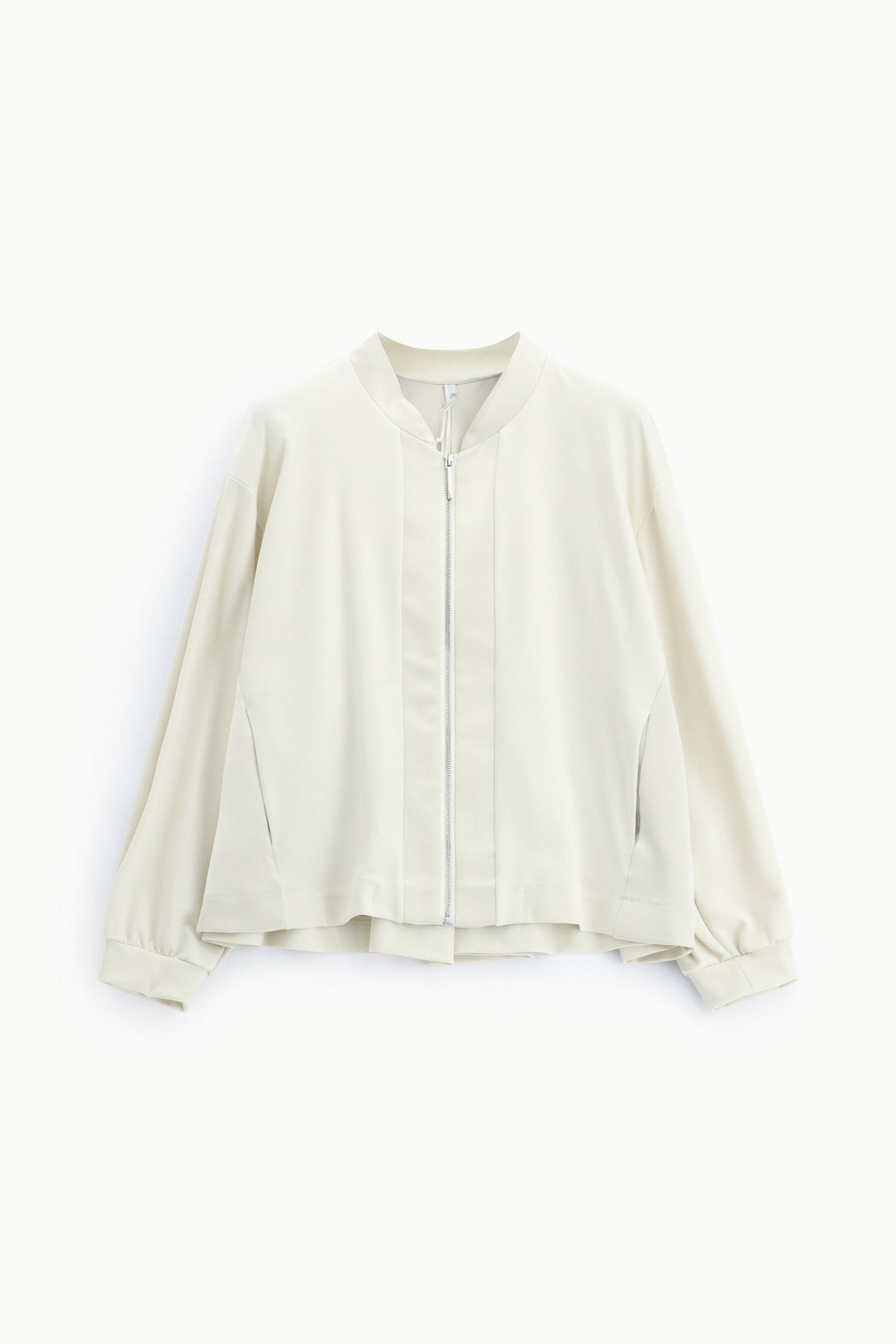 Bomber oversize à col satiné écru – Imperial Femme