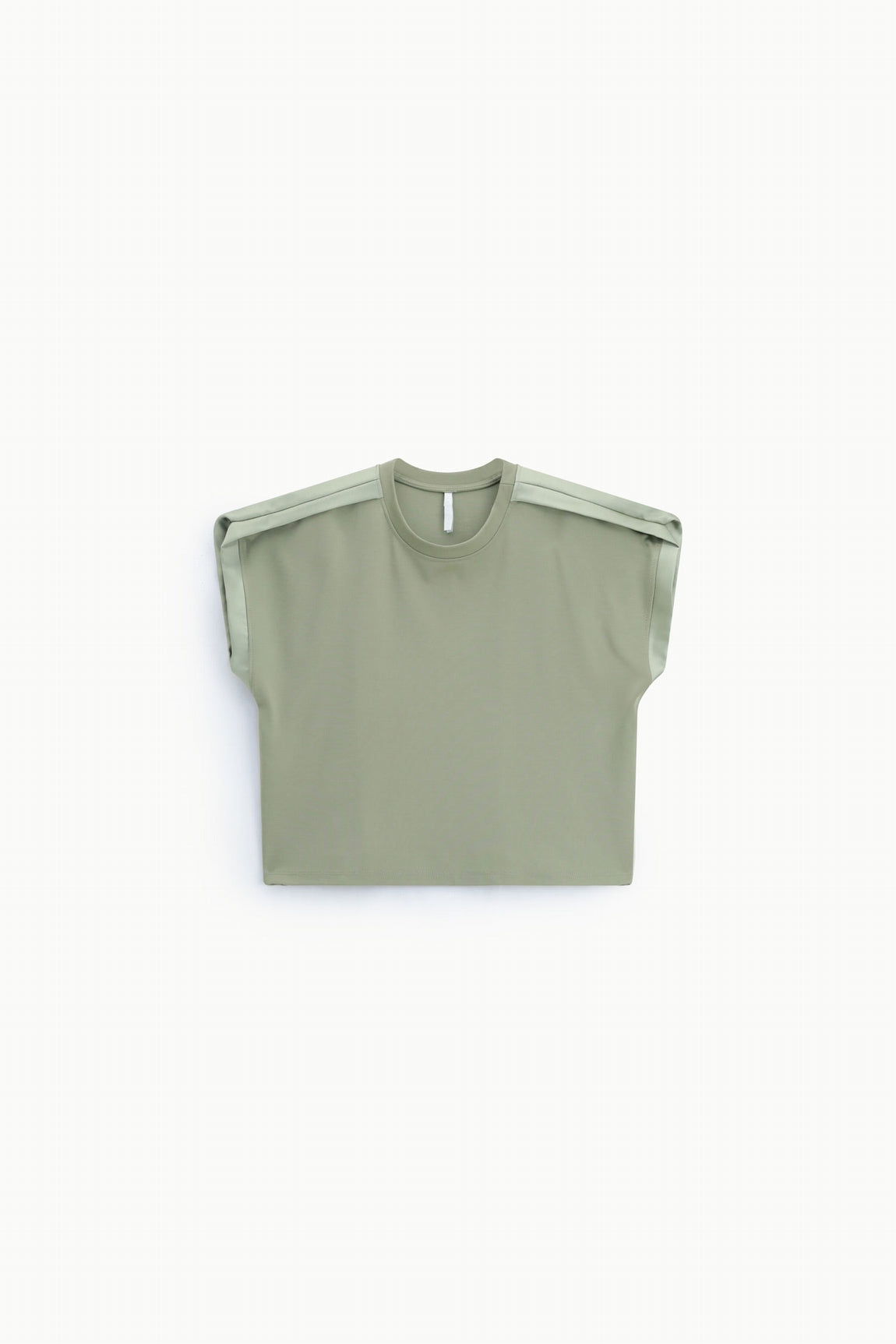 Sweat-shirt sans manches à galon satin vert d'eau – Imperial Femme
