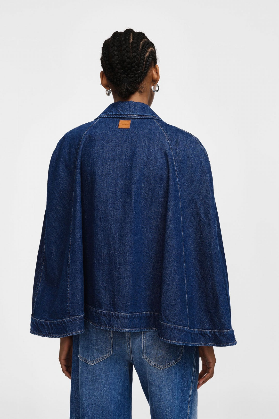 Please Blouson Blu Denim V0n6eh0c91