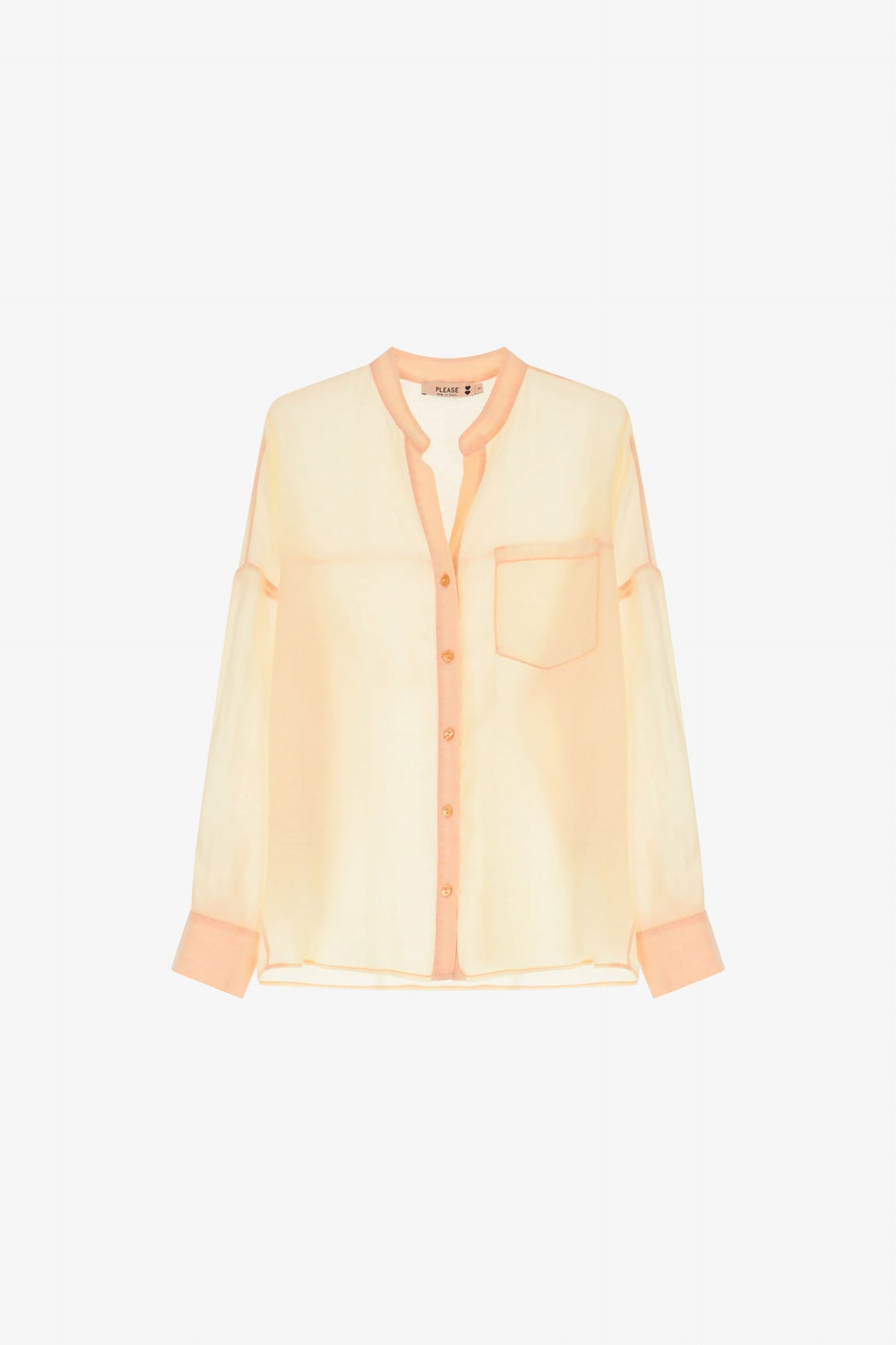 Please Chemise Arancio Fluo C1dtdikcbl