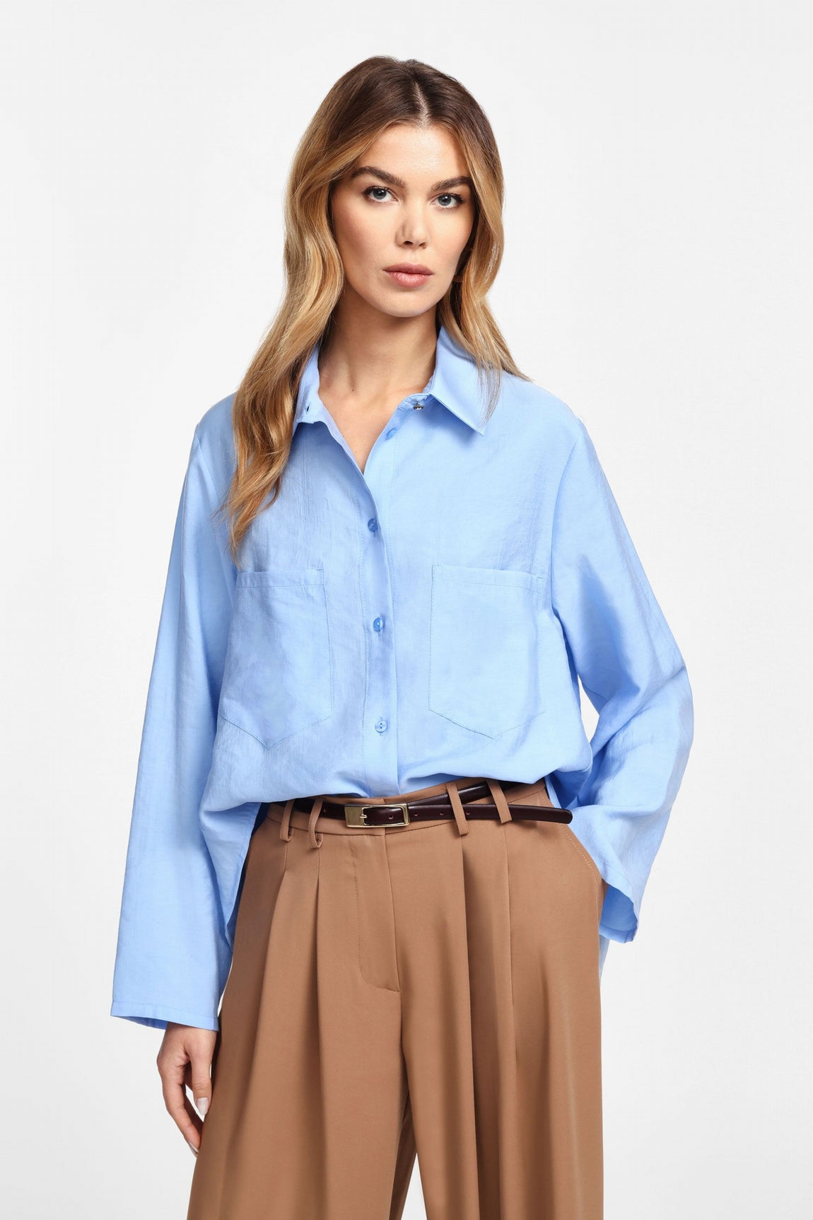 Please Chemise Azzurro C0ttasd000