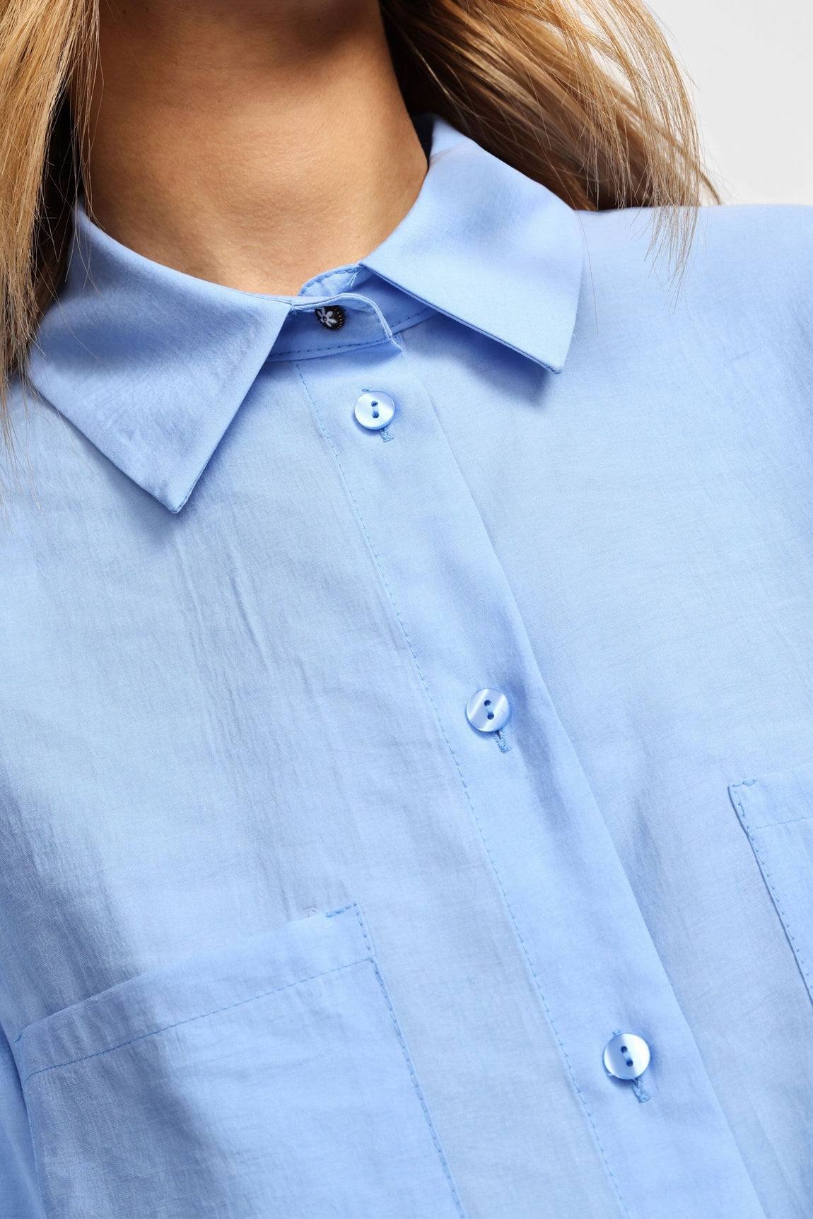 Please Chemise Azzurro C0ttasd000