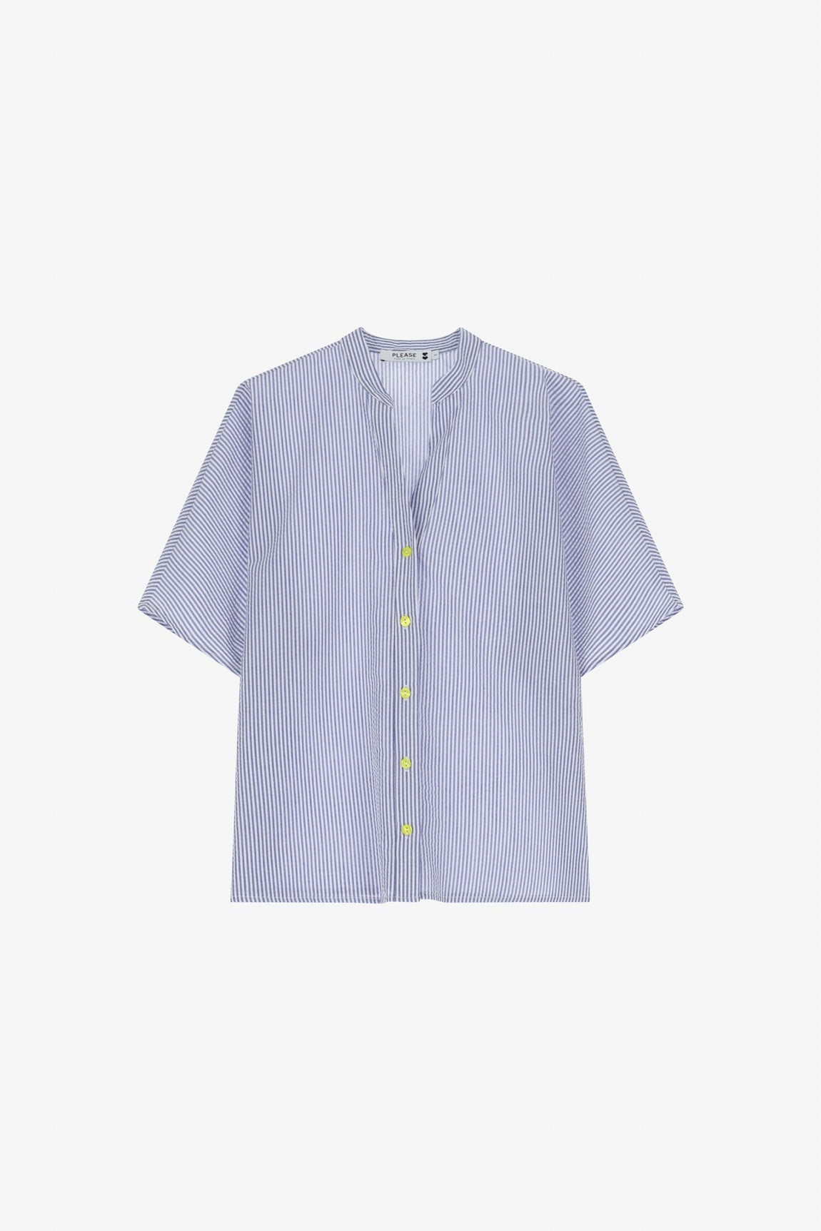 Please Chemise Bianco/Blu C08hdgk000