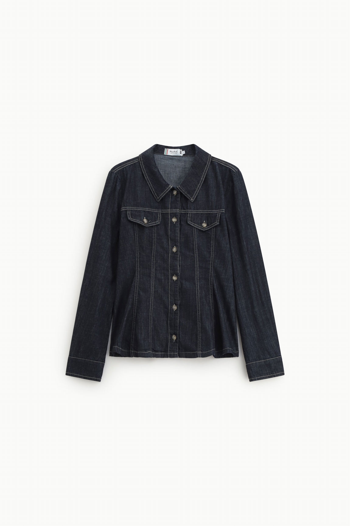 Please Chemise Blu Denim C1k2zs7c20