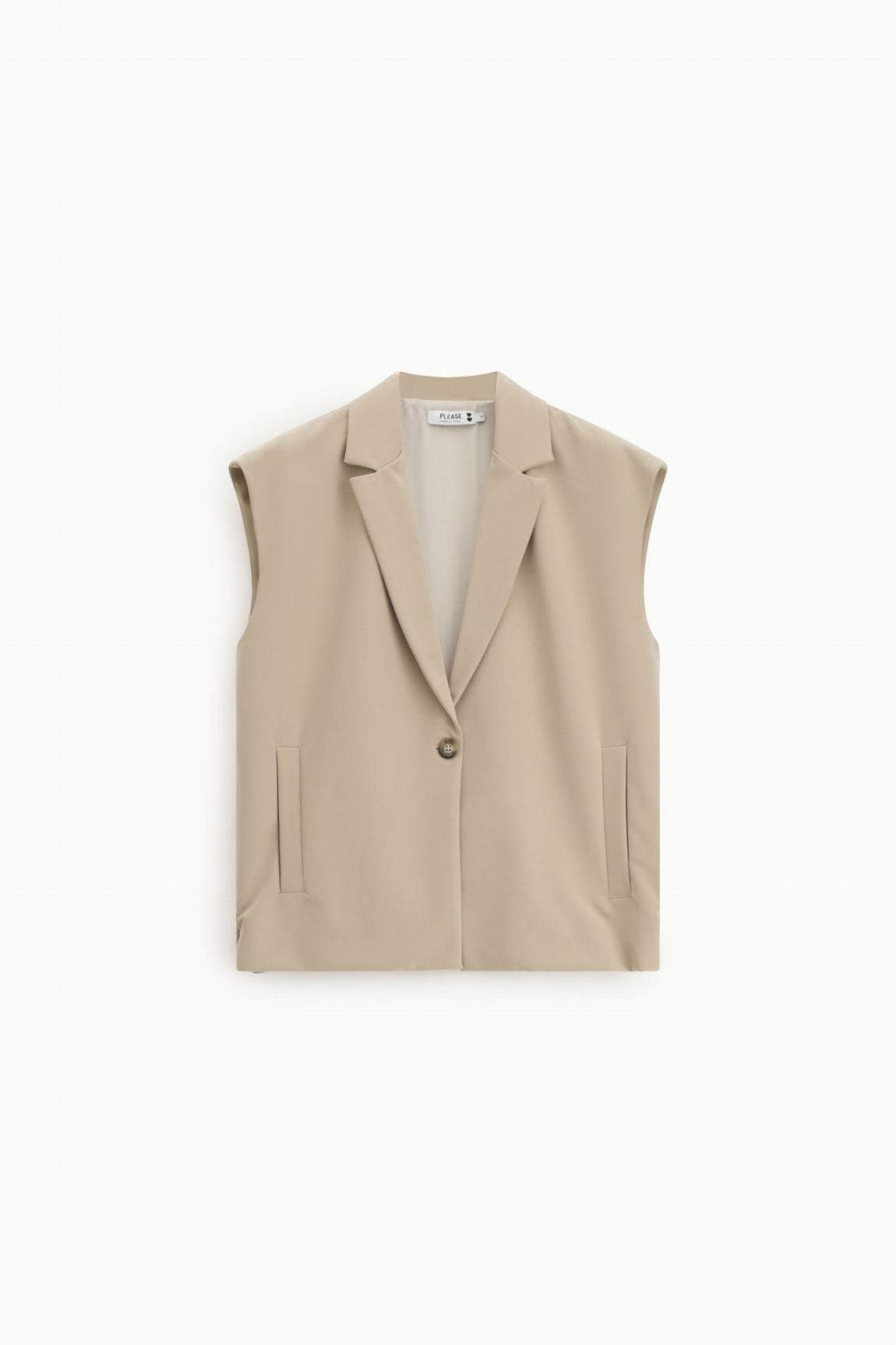 Please Gilet Beige L0dshp6000