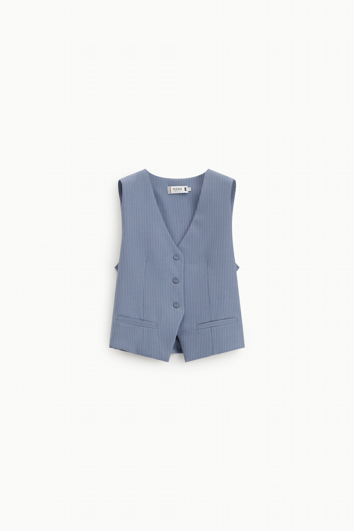 Please Gilet Jeans L0c9dzg000