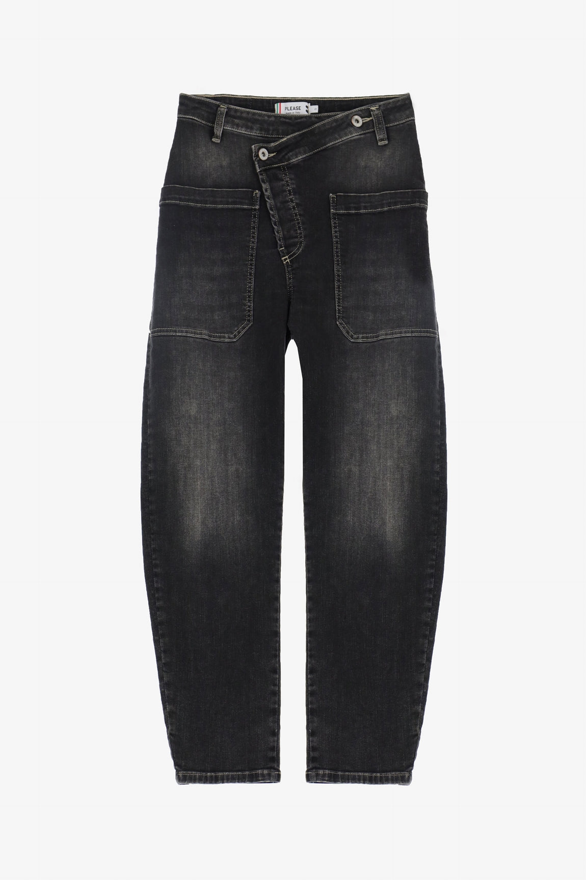 Please Jean Nero Denim P24zazxw5t