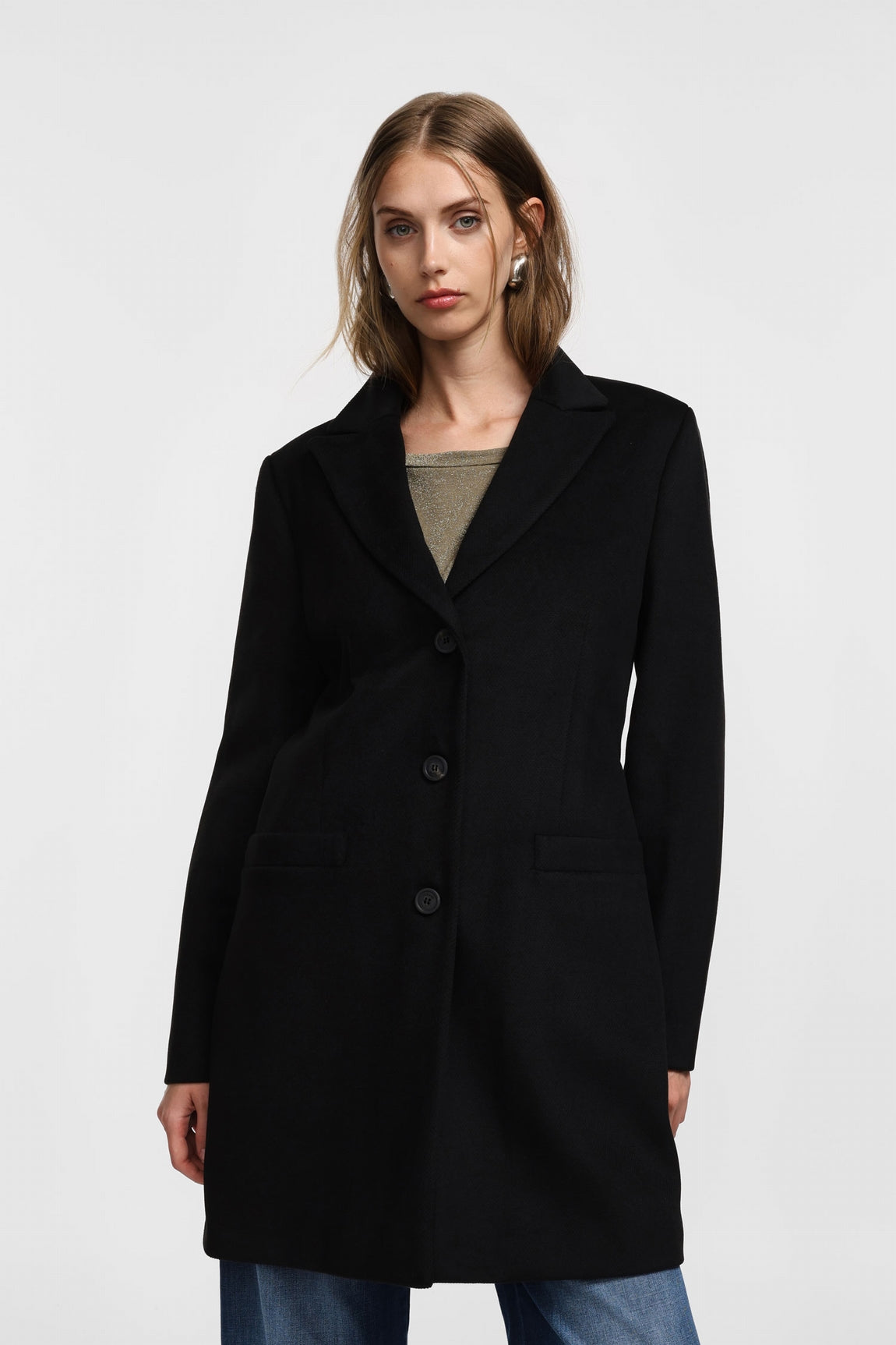 Please Manteau Nero K0fbqy4000