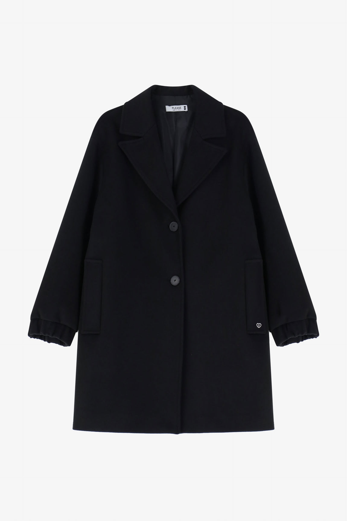 Please Manteau Nero K493selba