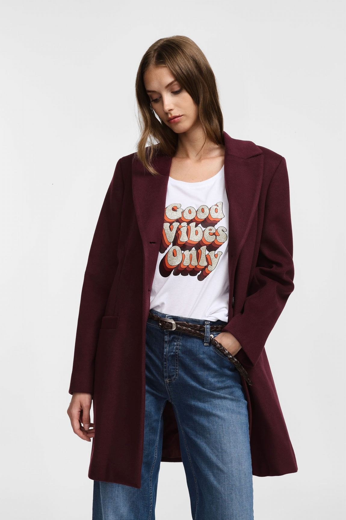 Please Manteau Vino K0fbqy4000