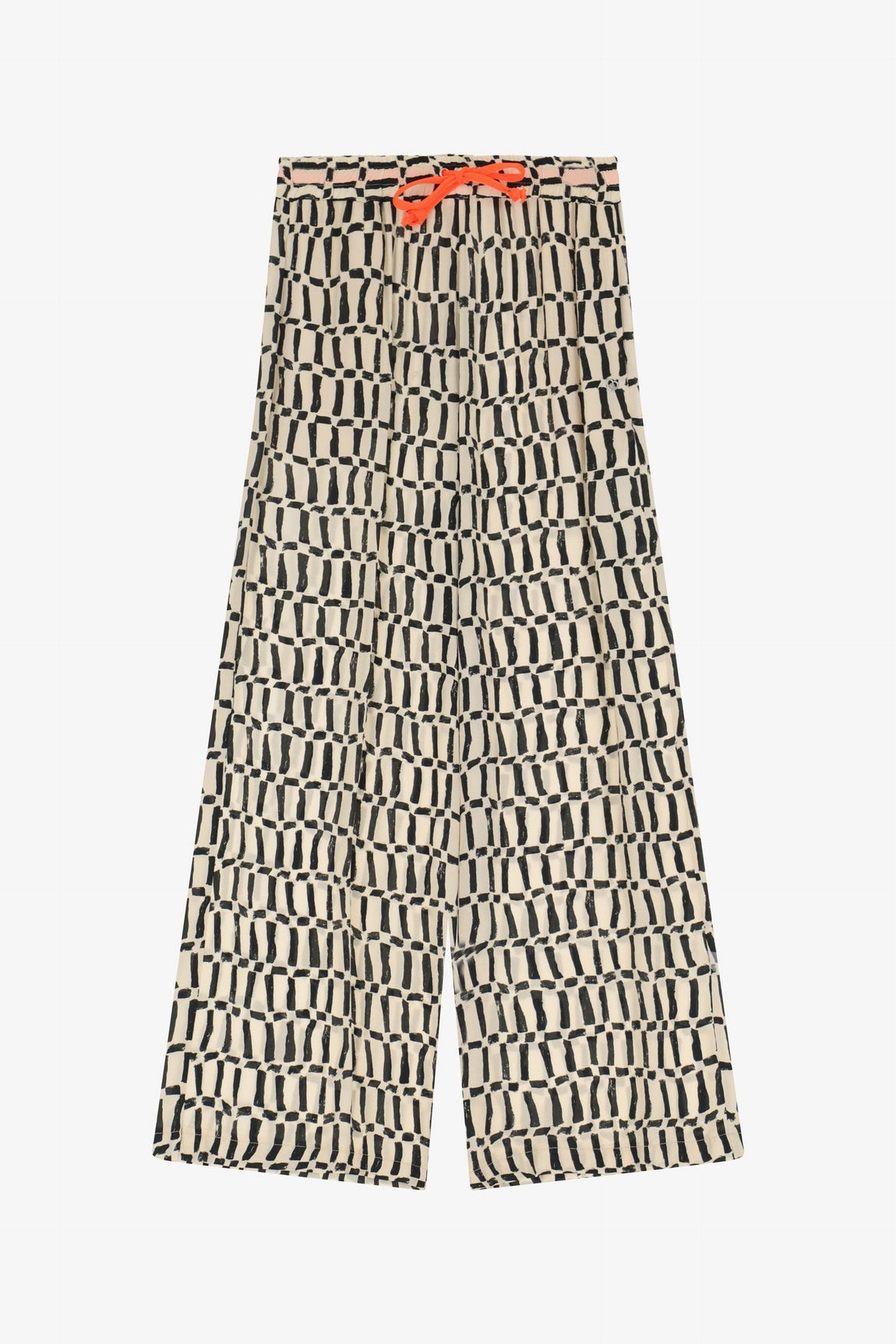 Please Pantalon Beige/Nero P1mrdhe000
