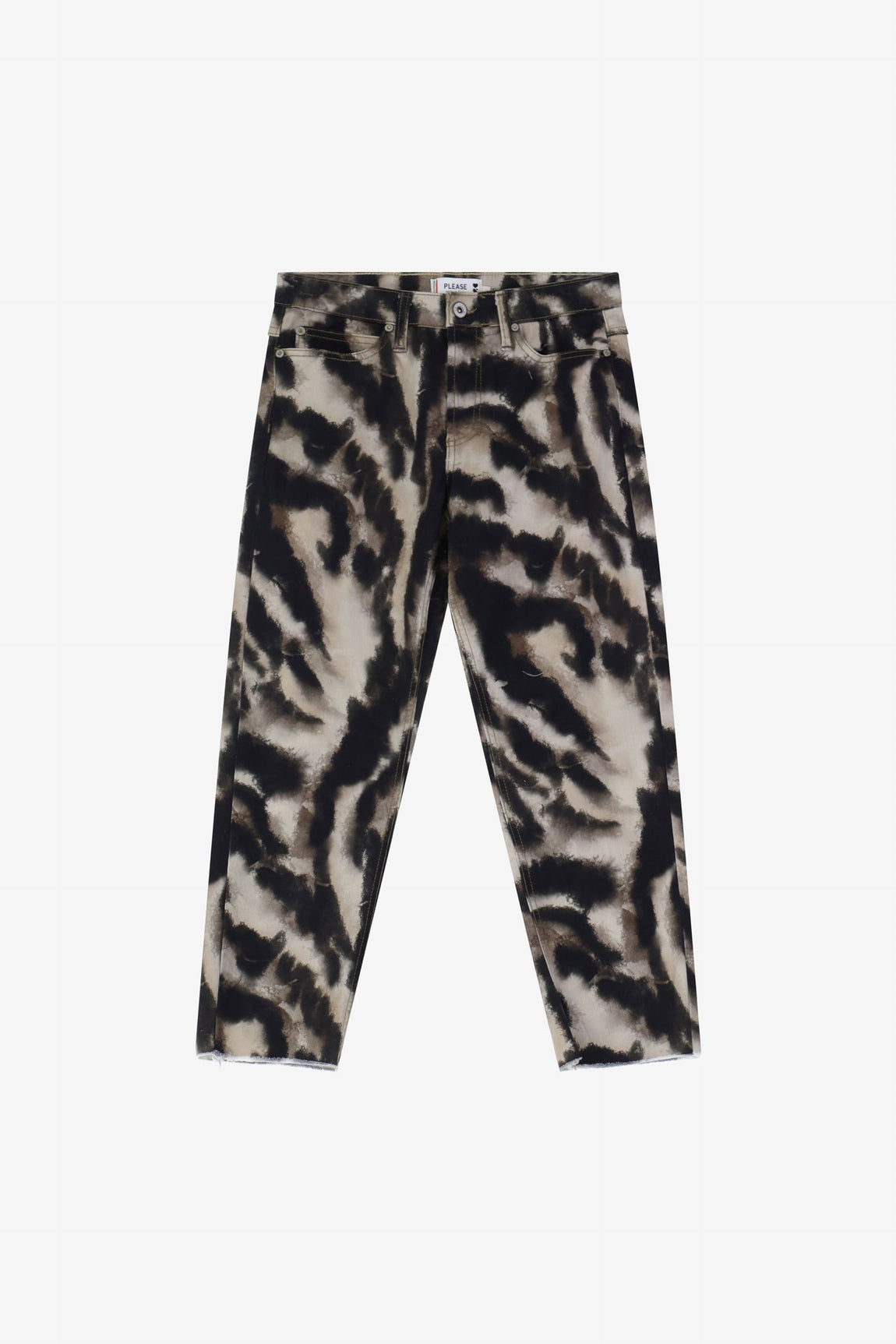 Please Pantalon Beige Nero P6ajdpjc10