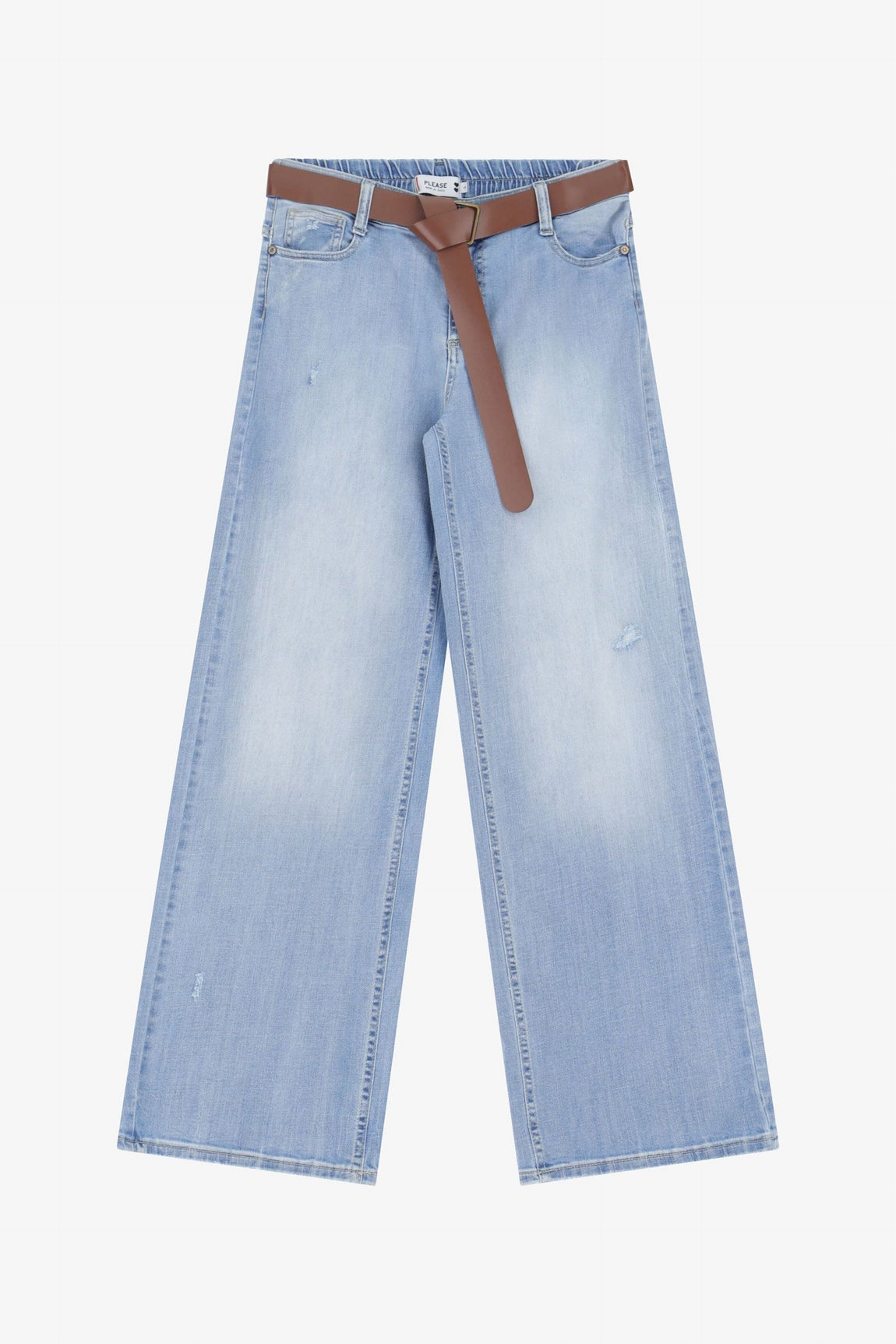 Please Pantalon Blu Denim P3f9bq2w2r