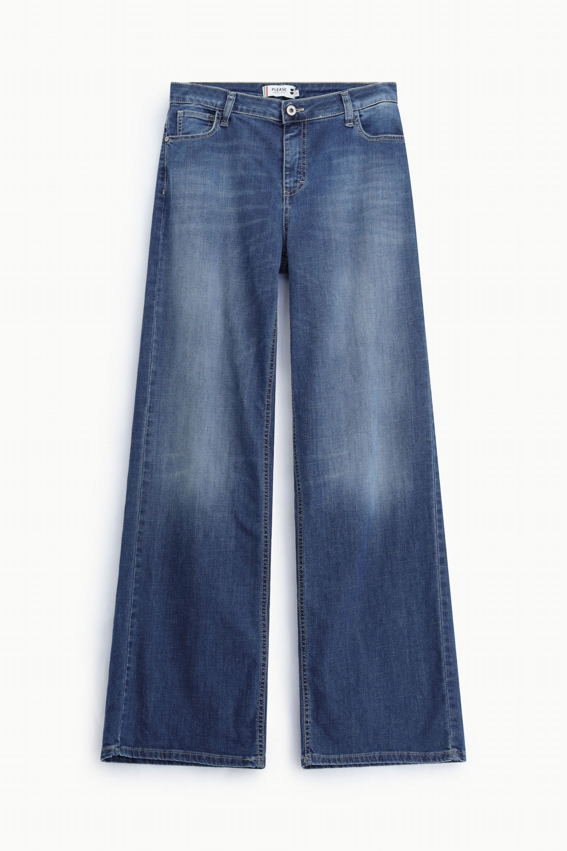 Please Pantalon Blu Denim P3psbq2e25