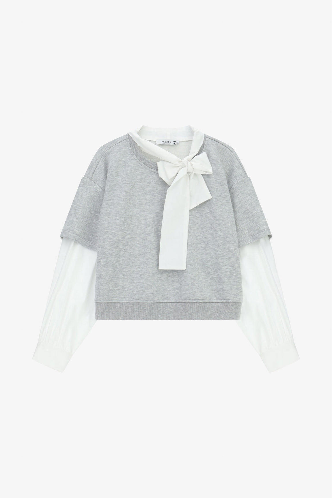 Please Sweat Grigio Chiaro F0jpbut000