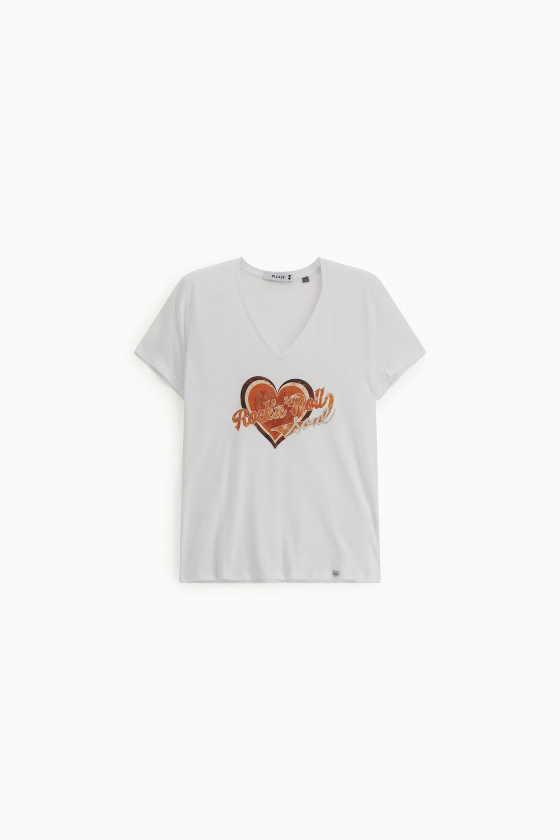 Please T-shirt Bianco T7663sp06