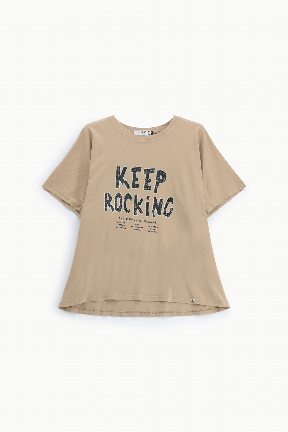 Please T-shirt Cammello T7663pb2