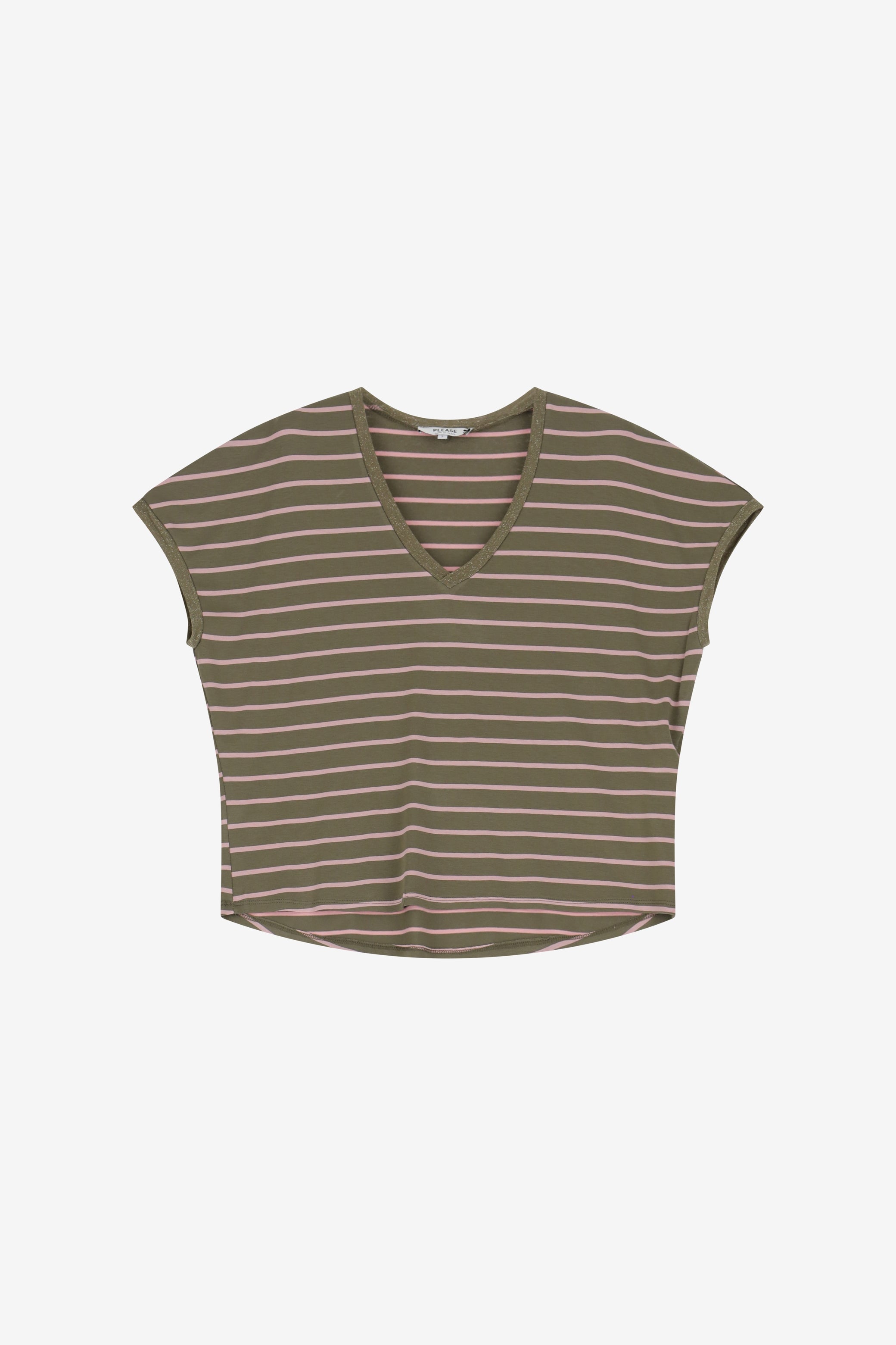 Please T-shirt Militare Rosa T0jywq4000