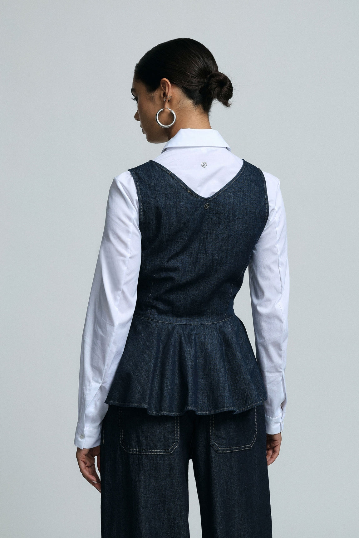 Please Top Blu Denim R0r0zs7c10