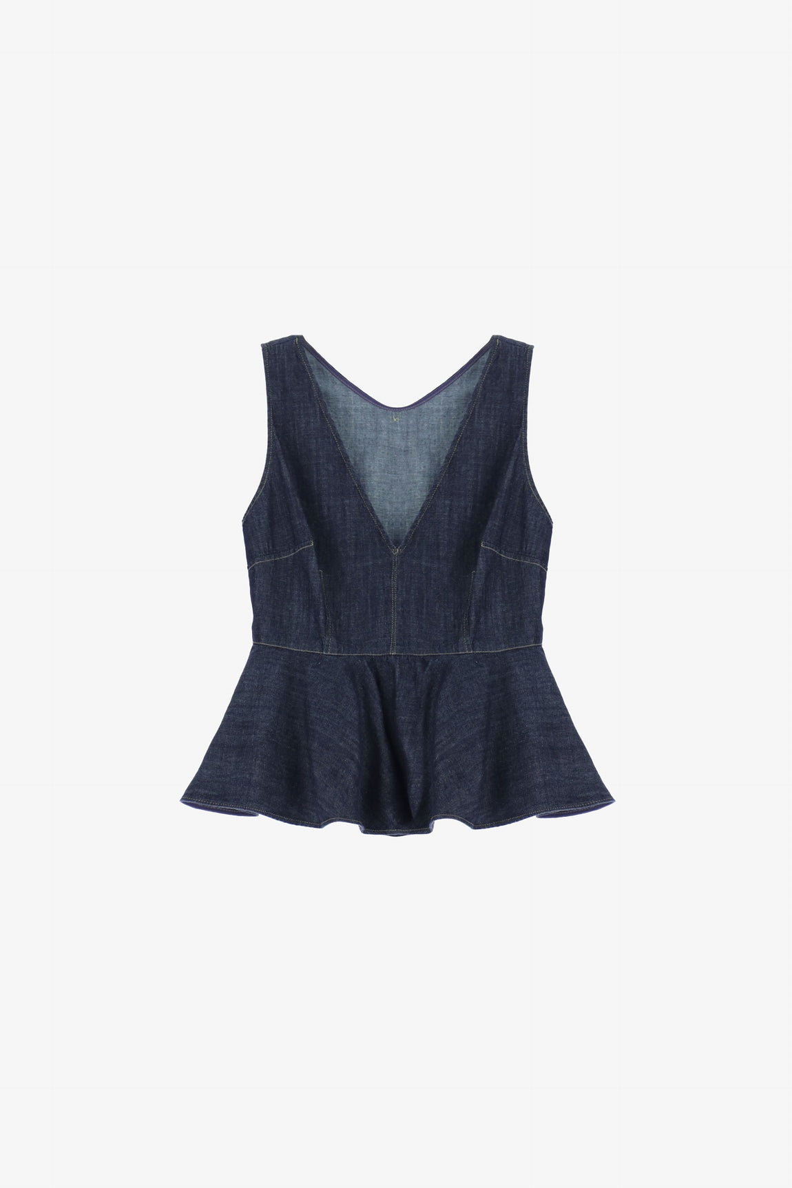 Please Top Blu Denim R0r0zs7c10