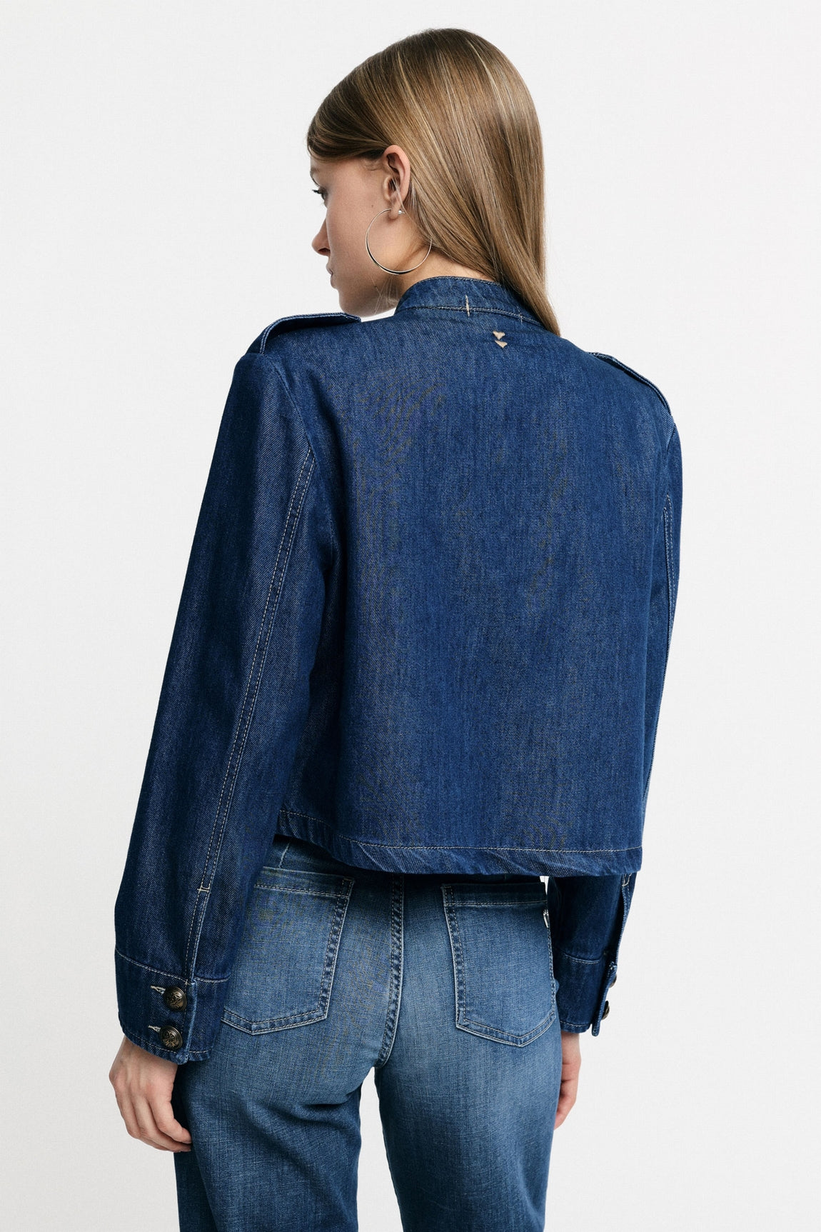 Please Veste Blu Denim V74zdinc91