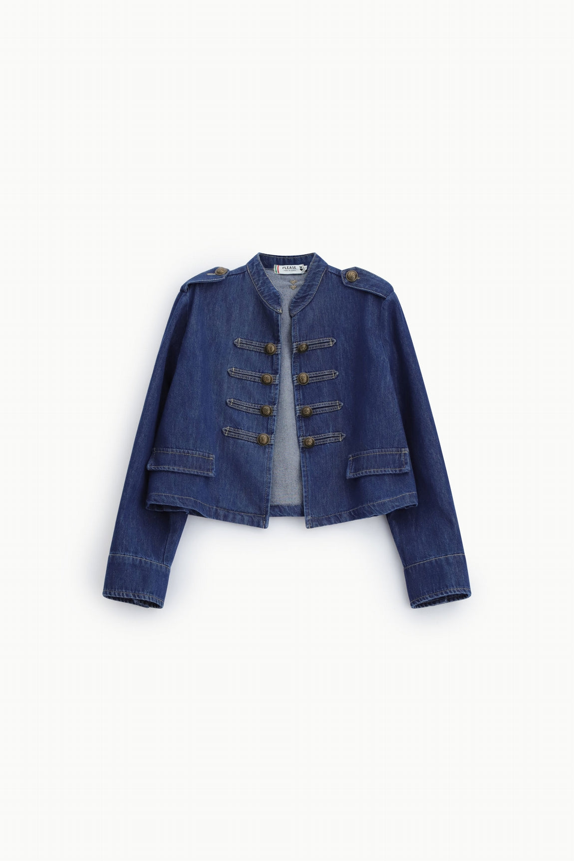 Please Veste Blu Denim V74zdinc91