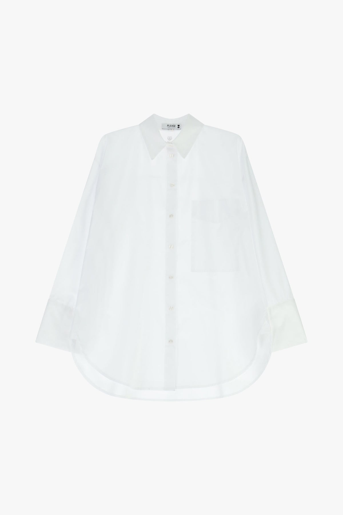 Chemisier fluide à manches kimono trois-quarts blanc – Femme