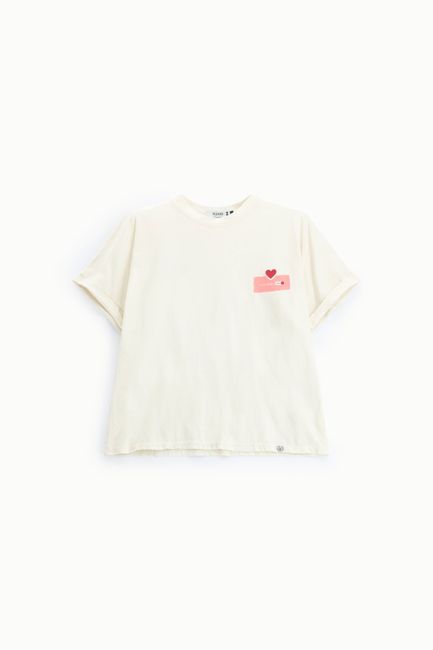 Top en coton ecru Please Femme vue produit