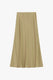Image de Jupe midi sirène en crêpe satin beige – Femme