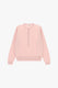 Image de Pull col tunisien en laine rose – Dixie