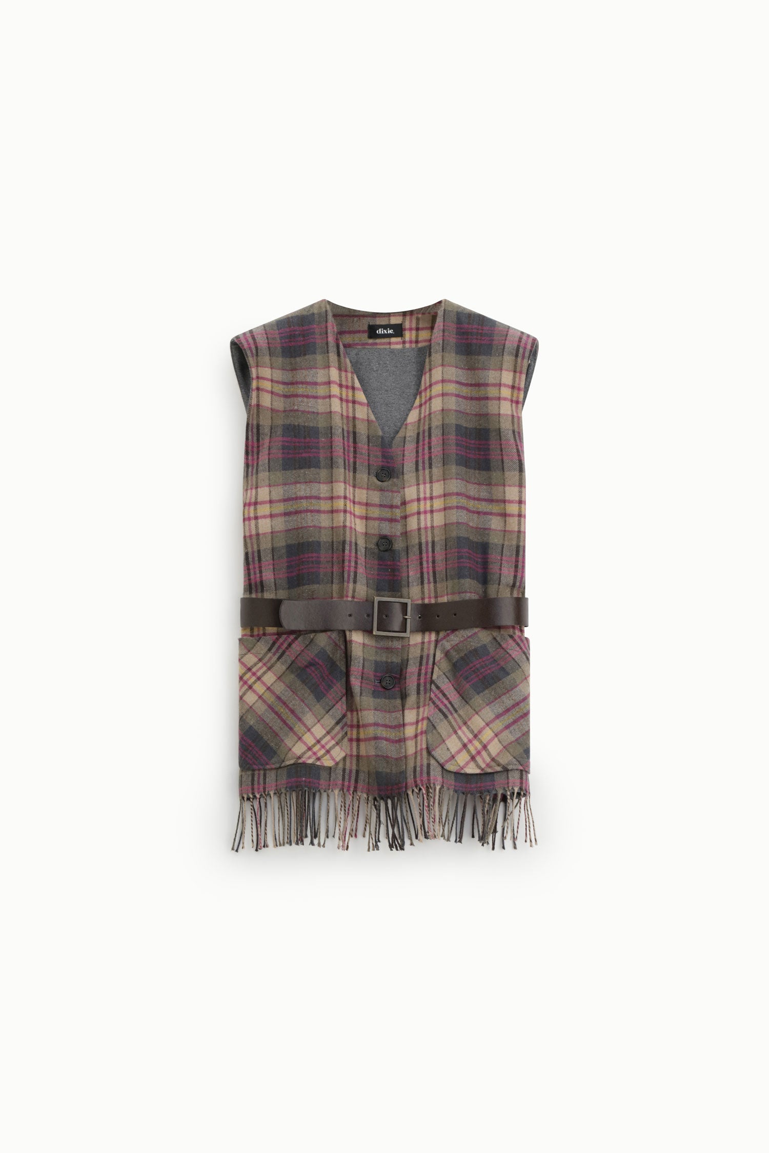 Gilet fuchsia Dixie Femme vue de face