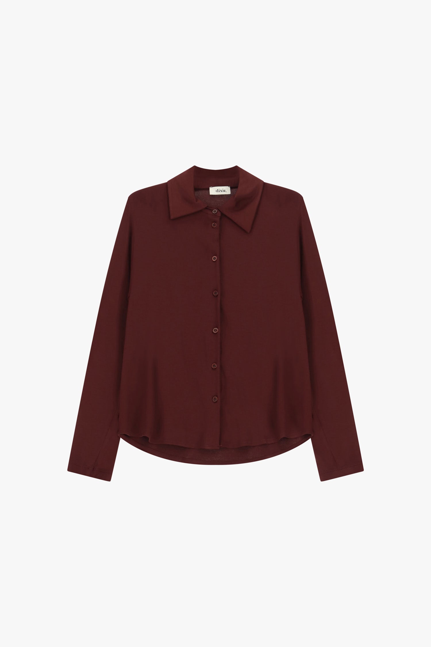 Chemise en viscose brique Dixie Femme vue de face