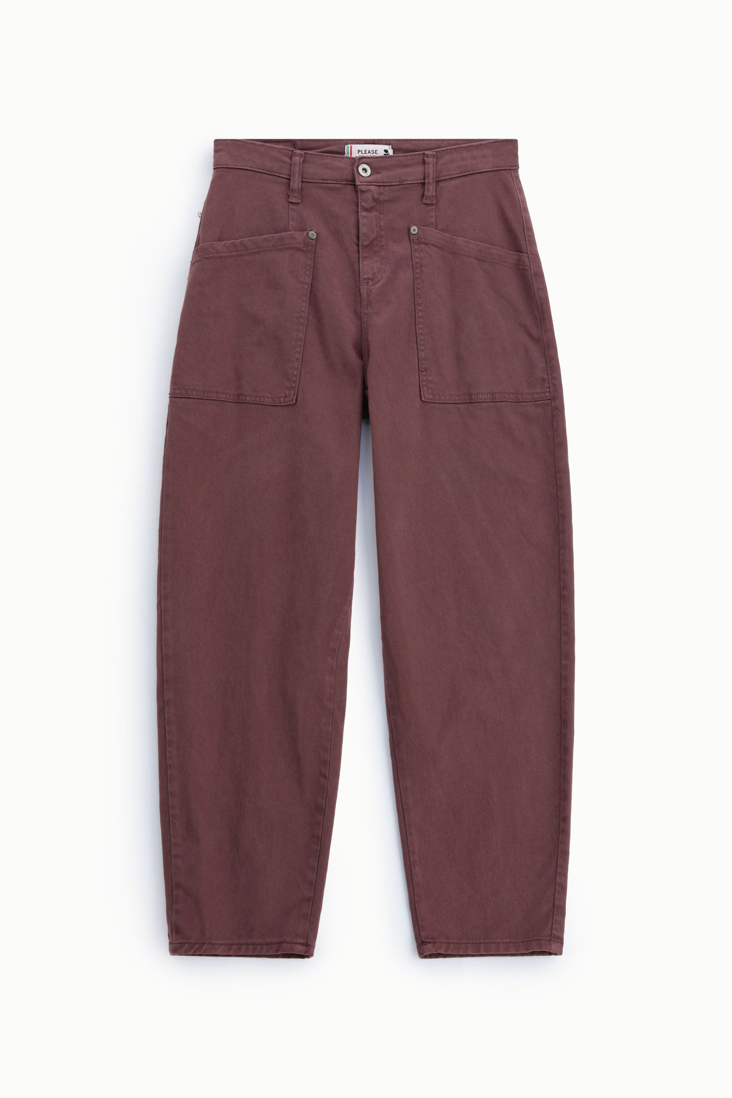 Pantalon ballon en Tencel bordeaux Please Femme vue produit