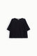 Image de Top ample en piqué de viscose bleu marine – Femme