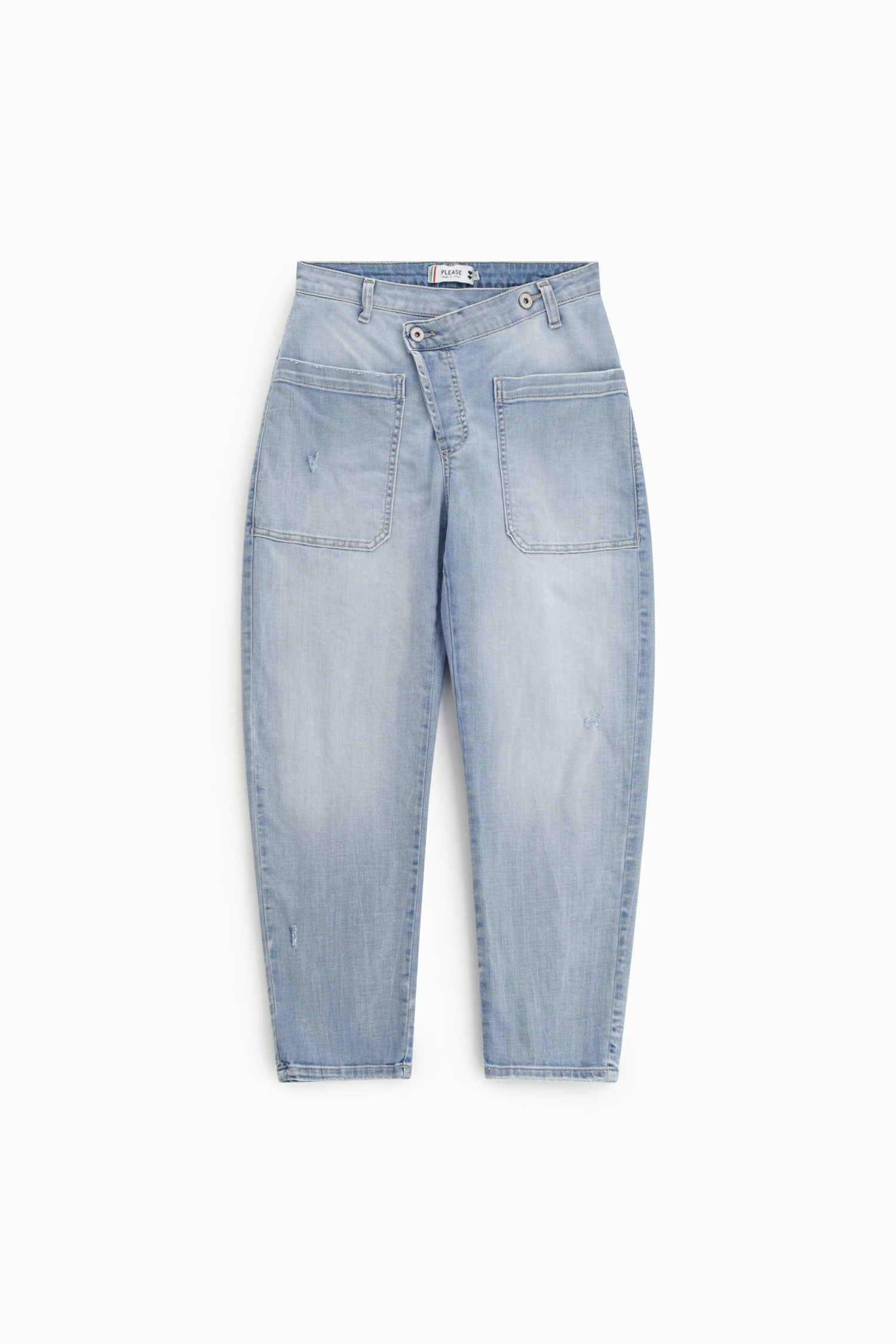 Jean ballon à fermeture asymétrique – Please