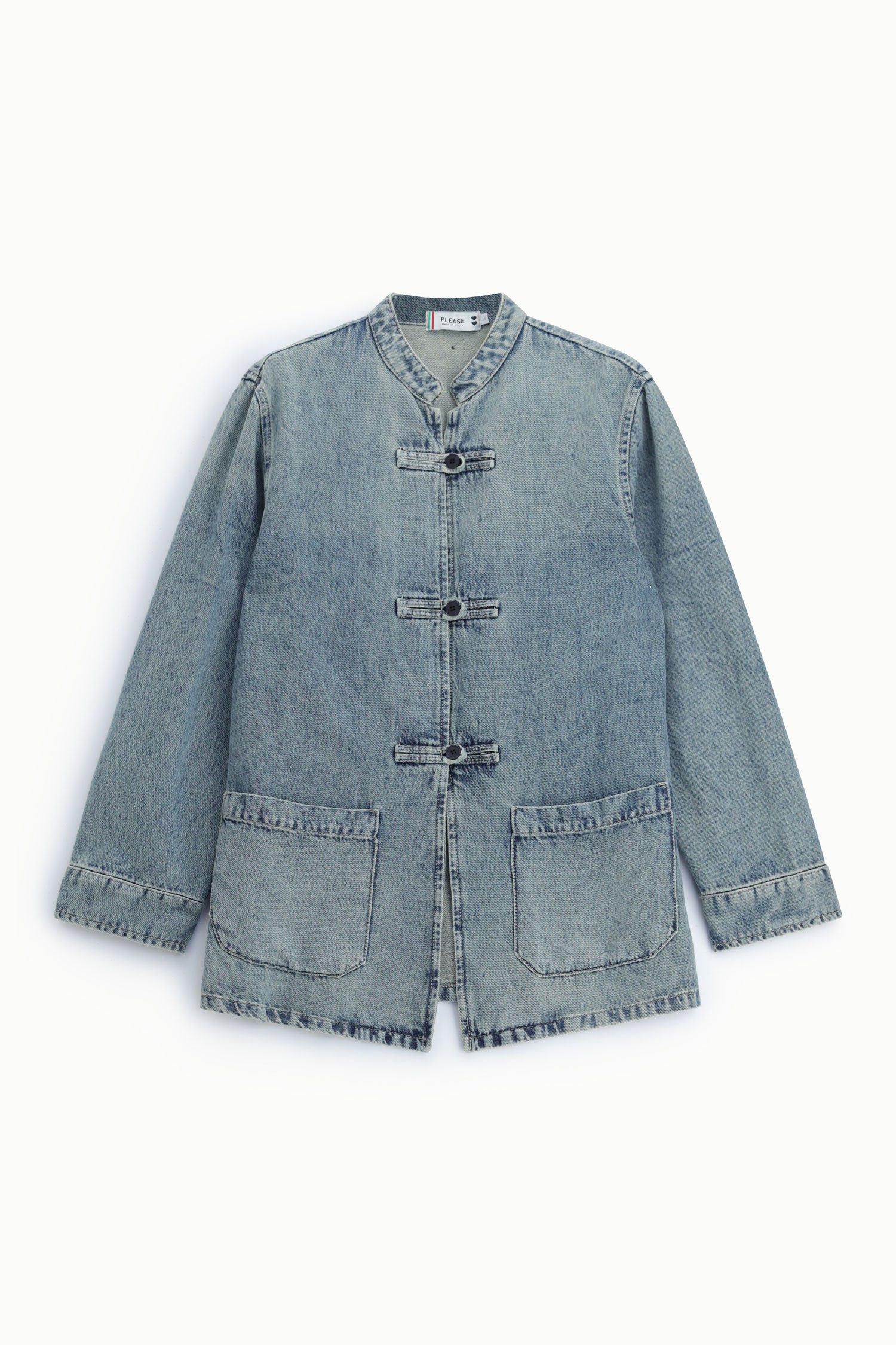 Blouson en denim bleu Please Femme vue produit