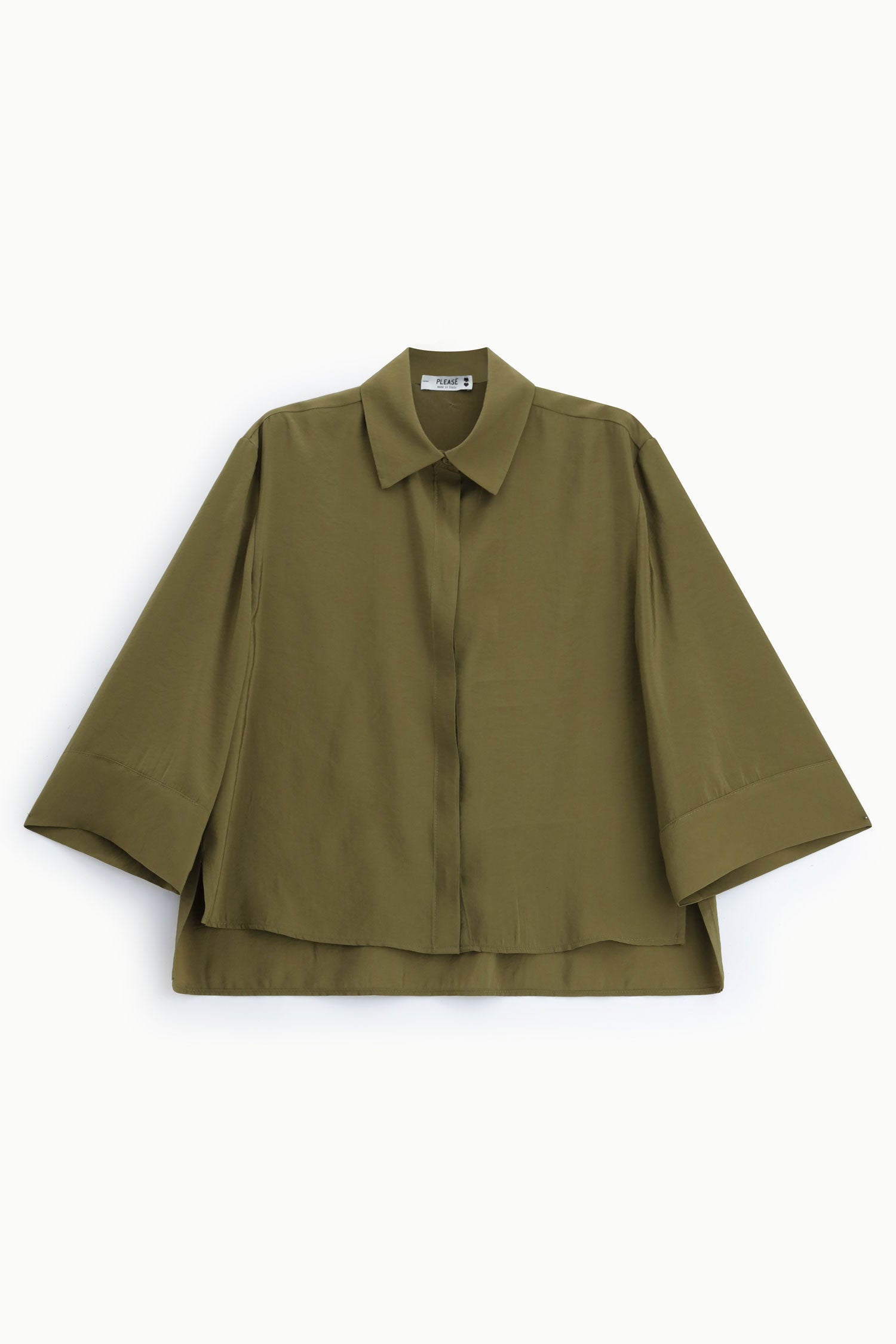 Chemise kaki Please Femme vue produit
