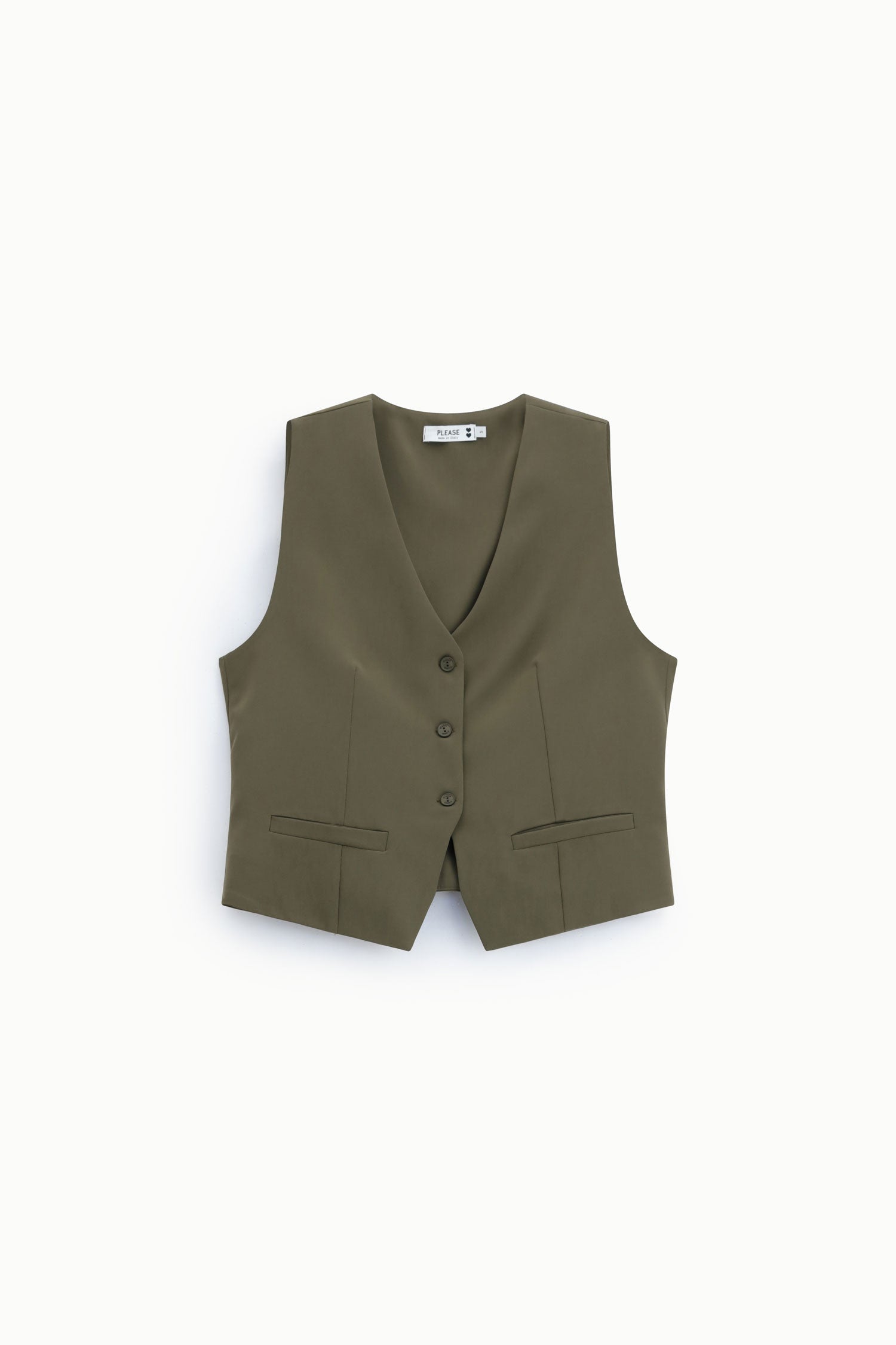 Gilet de tailleur kaki Please Femme vue produit